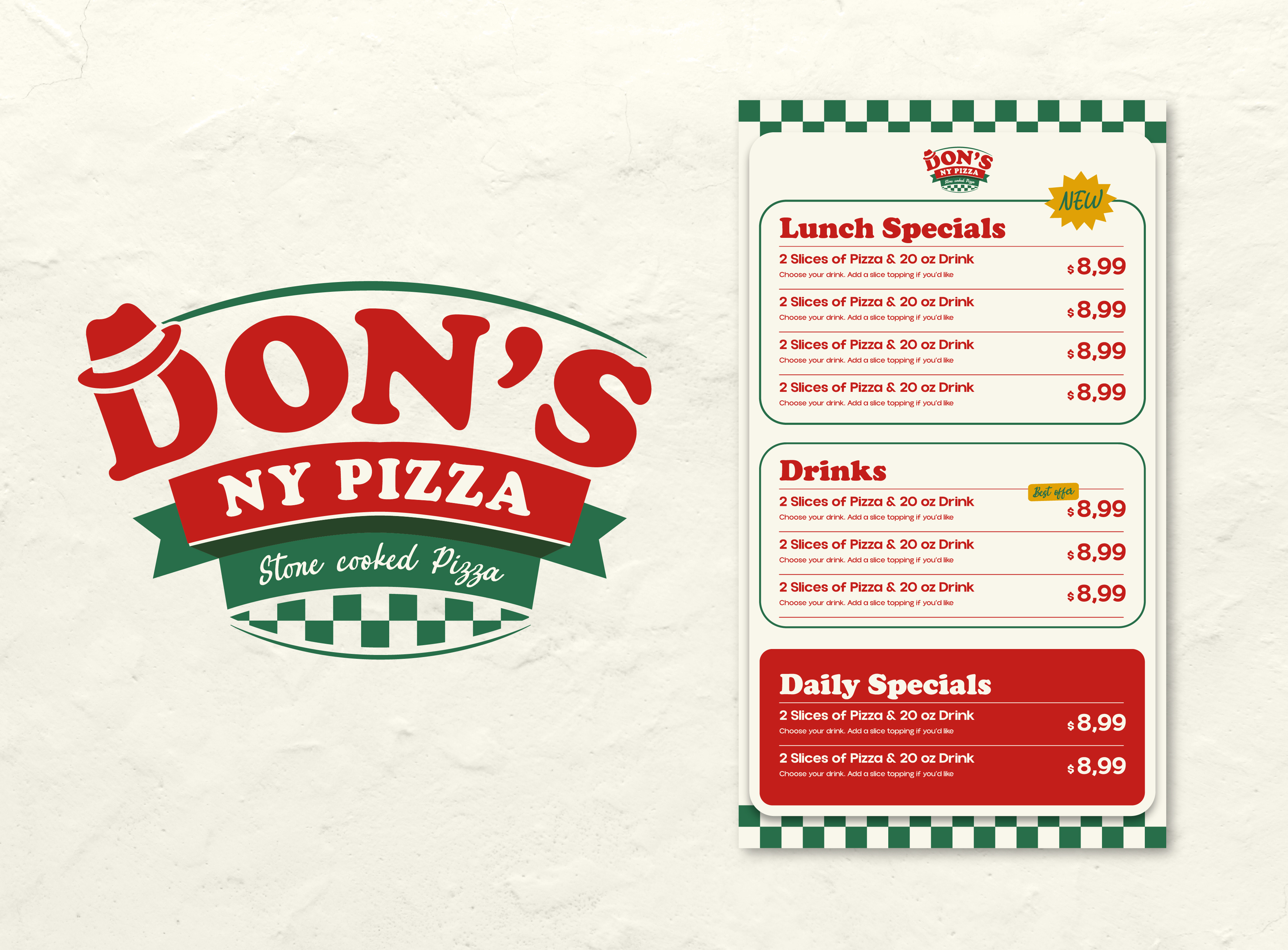 Menu Design by Javi P for this project | Design #37149015