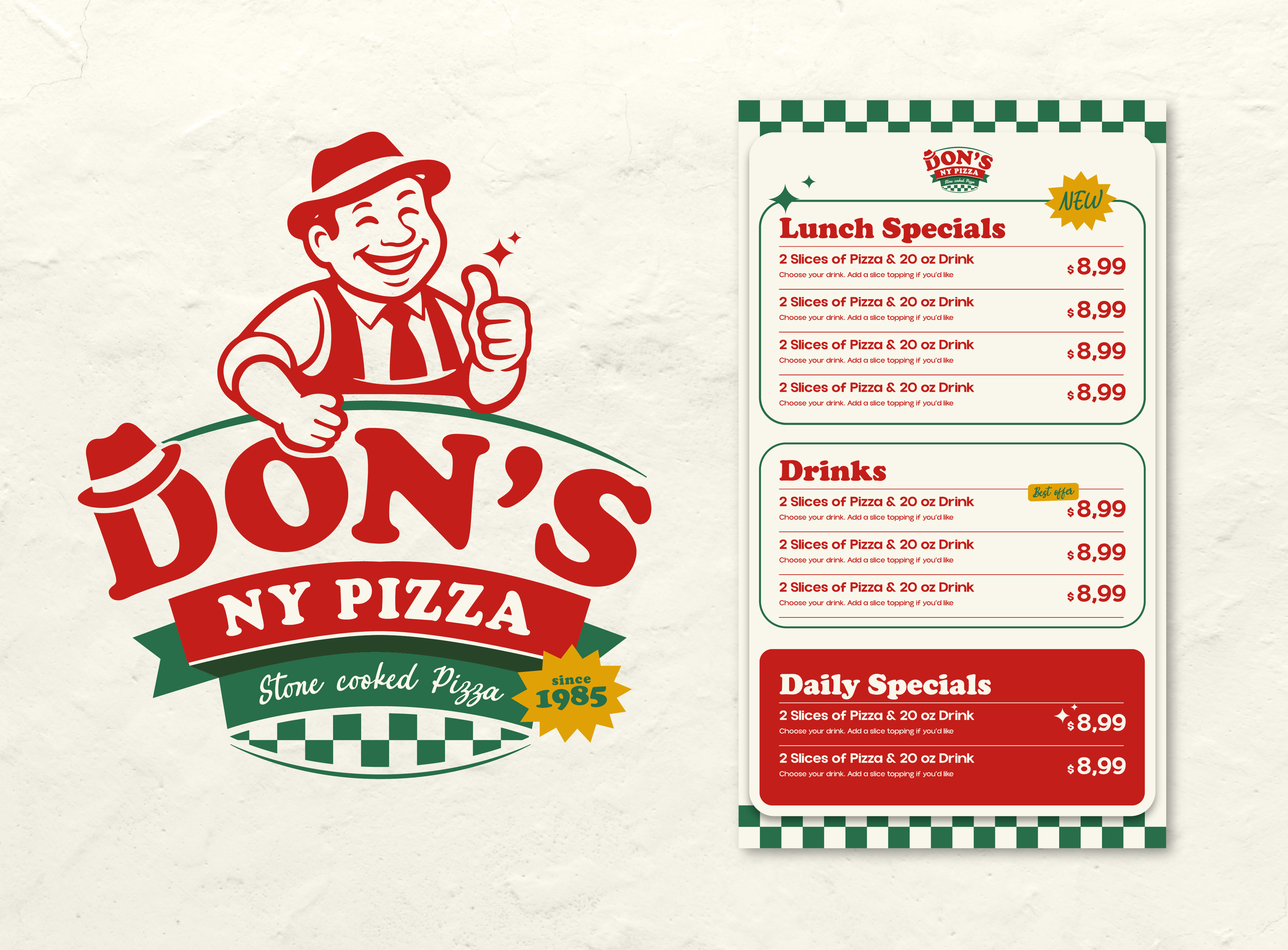 Menu Design by Javi P for this project | Design #37150724