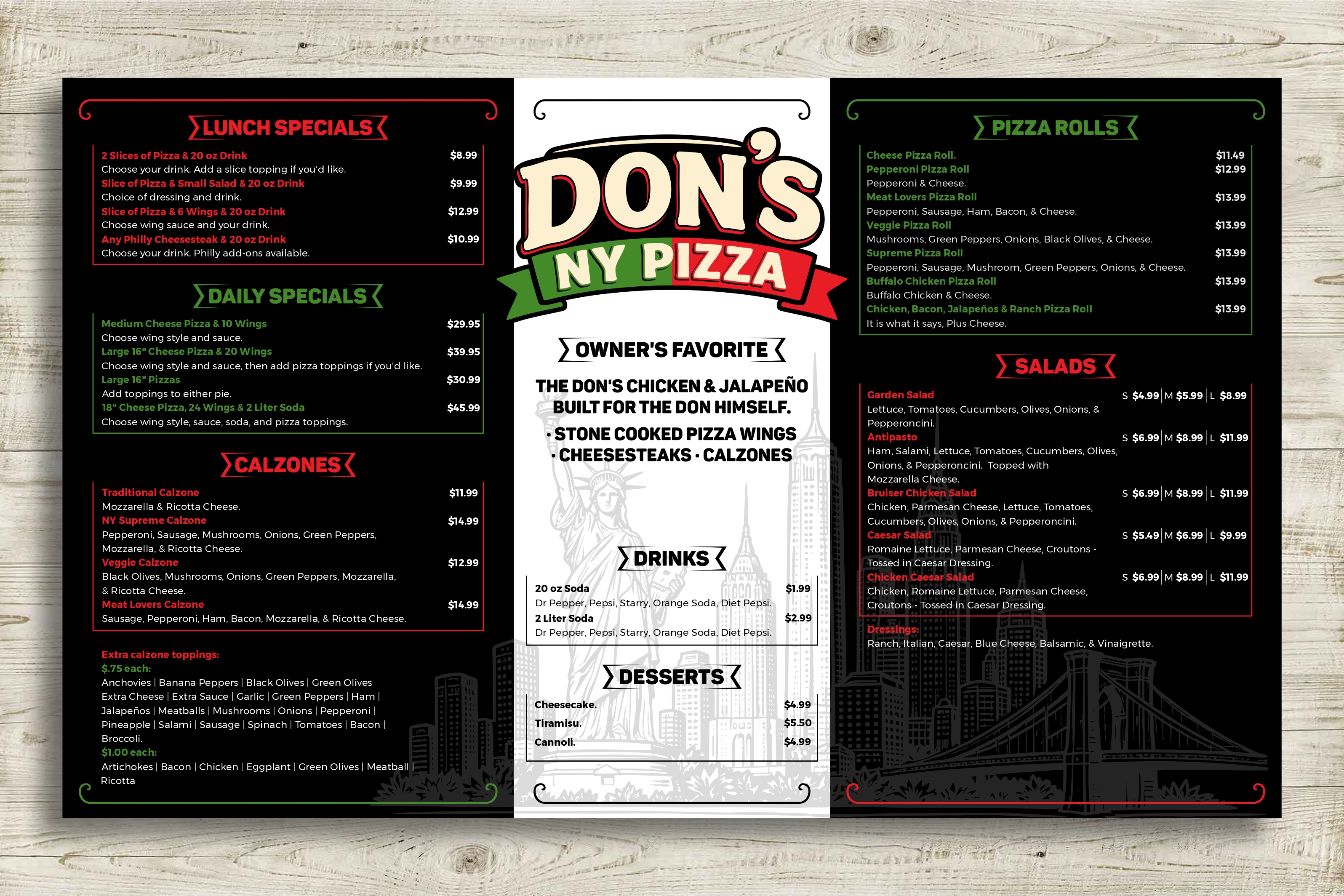 Menu Design by erikdesign for this project | Design #37170013