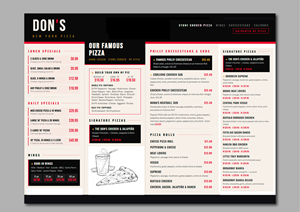 Menu Design by G Marchiori for this project | Design #37169964