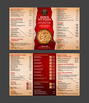 Menu Design by 3Guys for this project | Design: #37152875