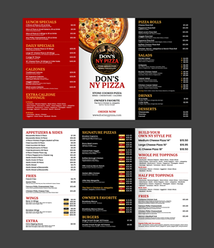 Menu Design by 3Guys for this project | Design: #37152876