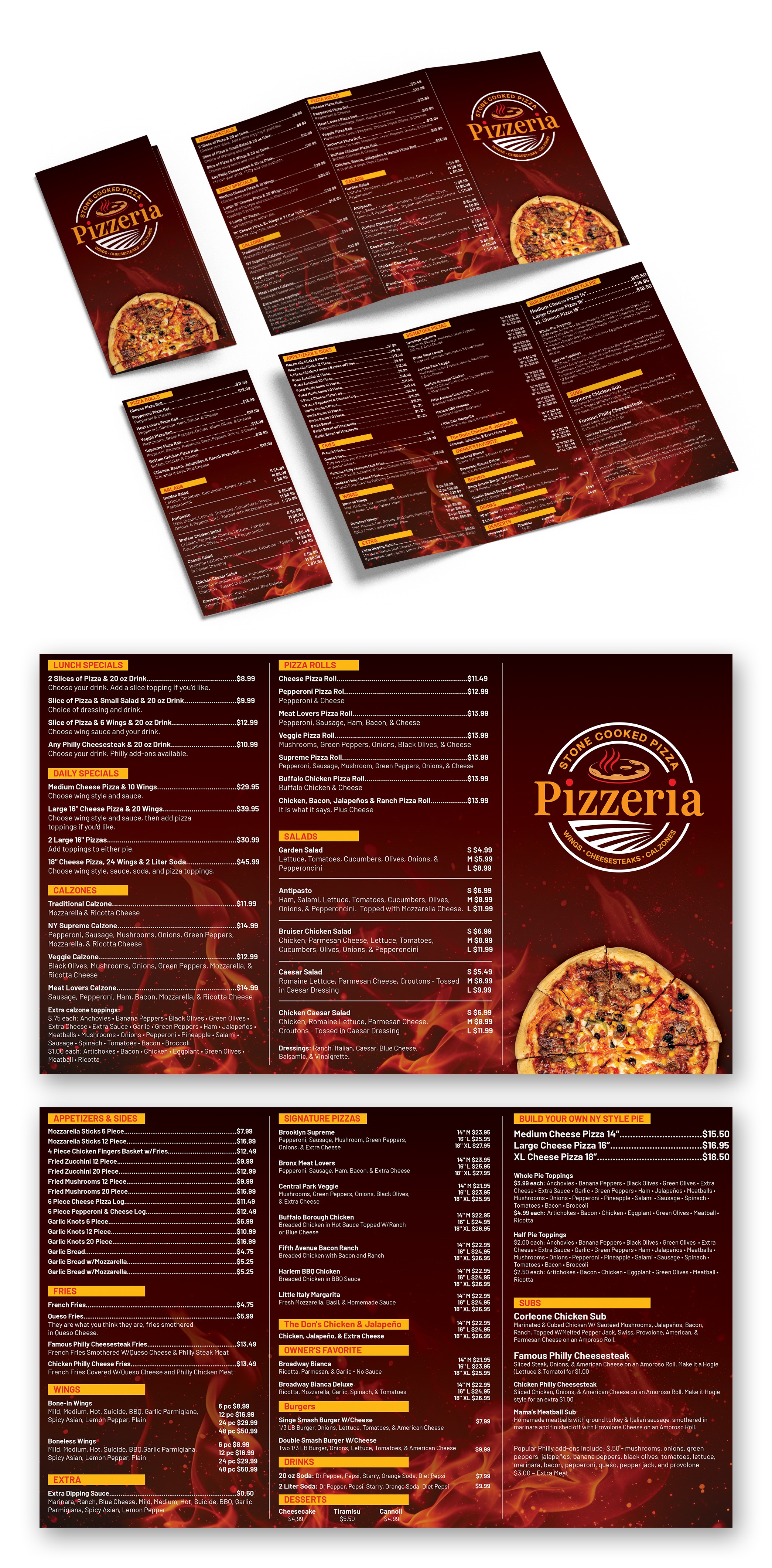 Menu Design by Impressive Designs for this project | Design #37149484