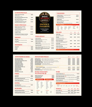 Menu Design by vcreatived for this project | Design: #37165730