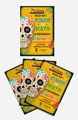 Cinco de Mayo  Event Poster- Las Palapas