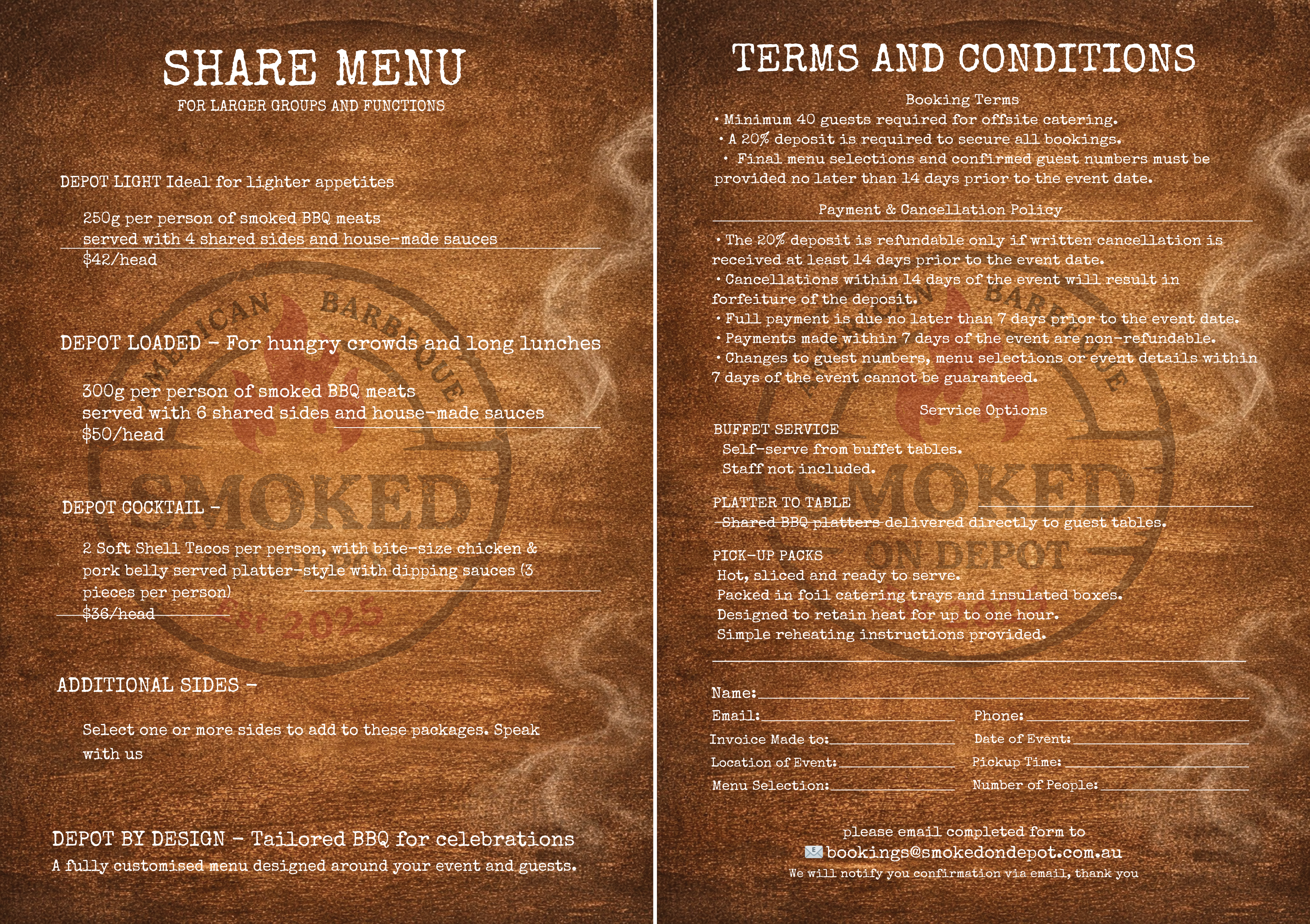 Menu Design by ainee4 for this project | Design #37167642