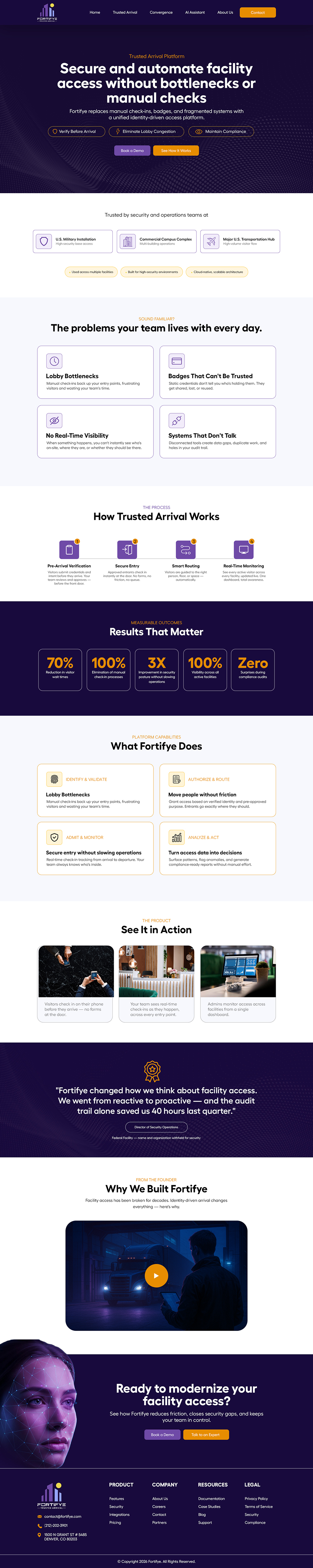 Diseño Web por Talha Ahmad para Fortifye Inc.  | Diseño #37151316