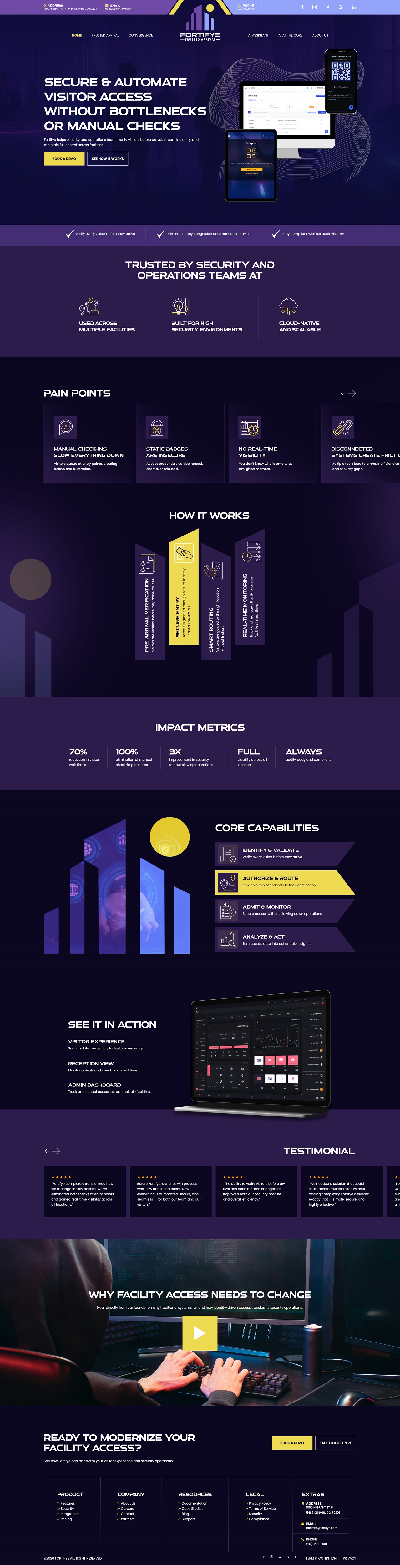 Web Design by NZ Creatives for Fortifye Inc.  | Design #37151629