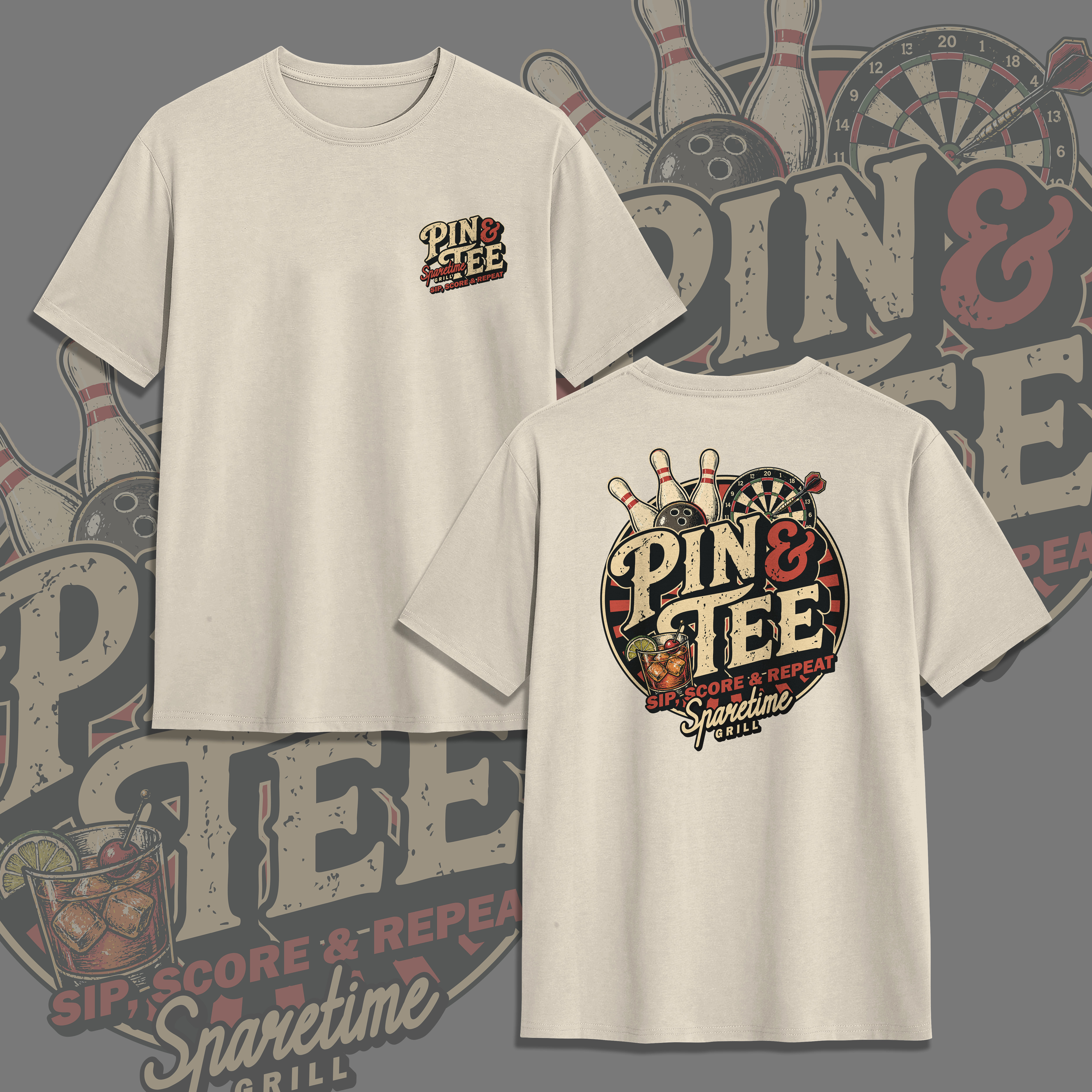 T-shirt Design by V FOUR DESIGN for Pin & Tee | Design #37163418