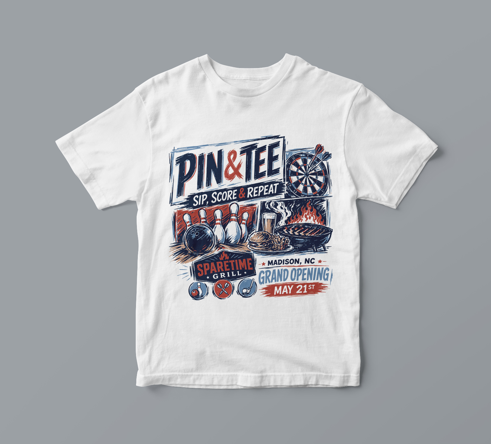 T-shirt Design by SofiaDesignStudio for Pin & Tee | Design #37169286