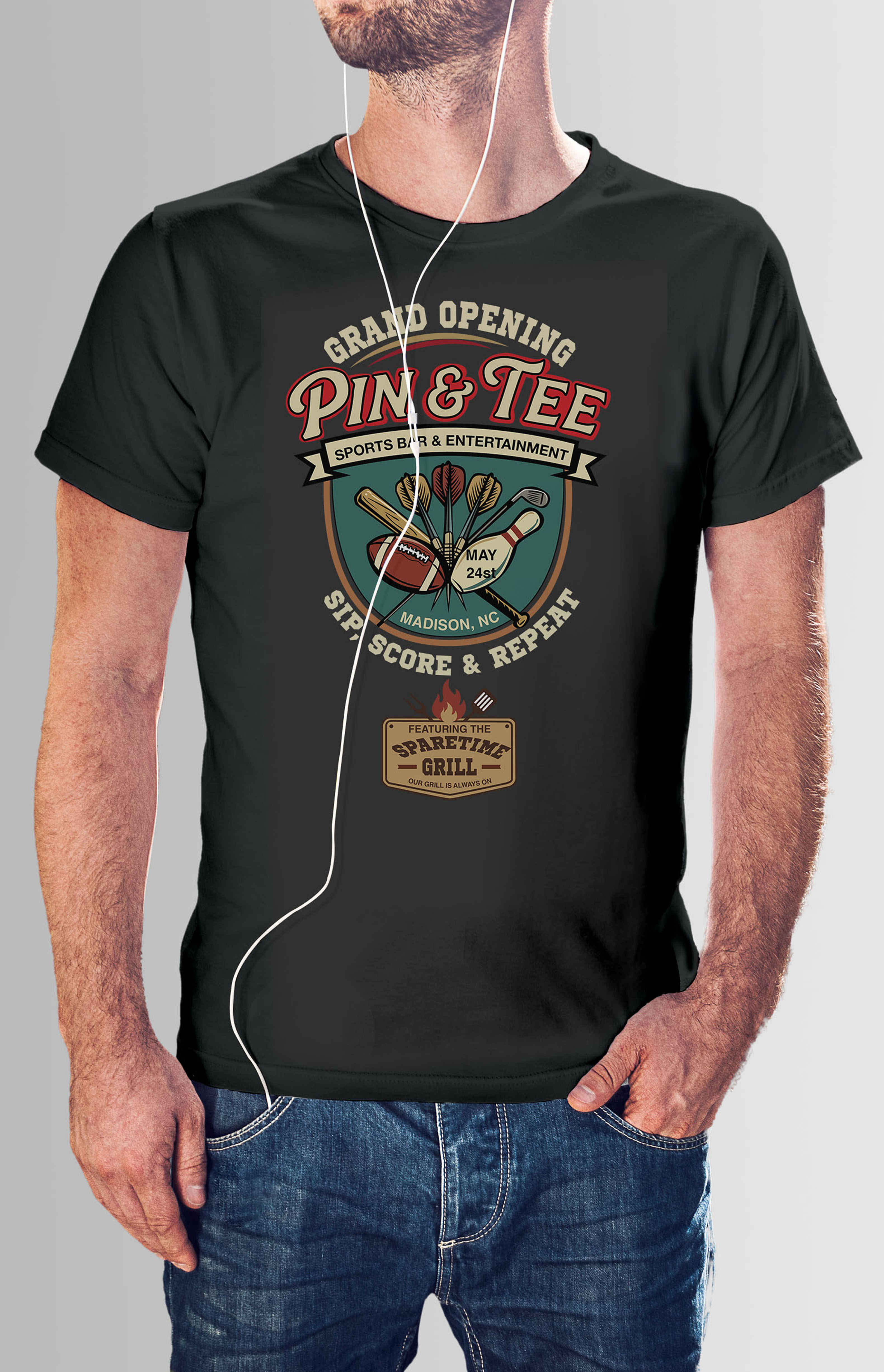 T-shirt Design by QWERTY graphics for Pin & Tee | Design #37156679