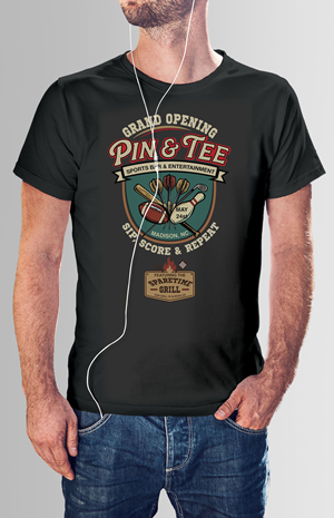 T-shirt Design by QWERTY graphics for Pin & Tee | Design: #37156679