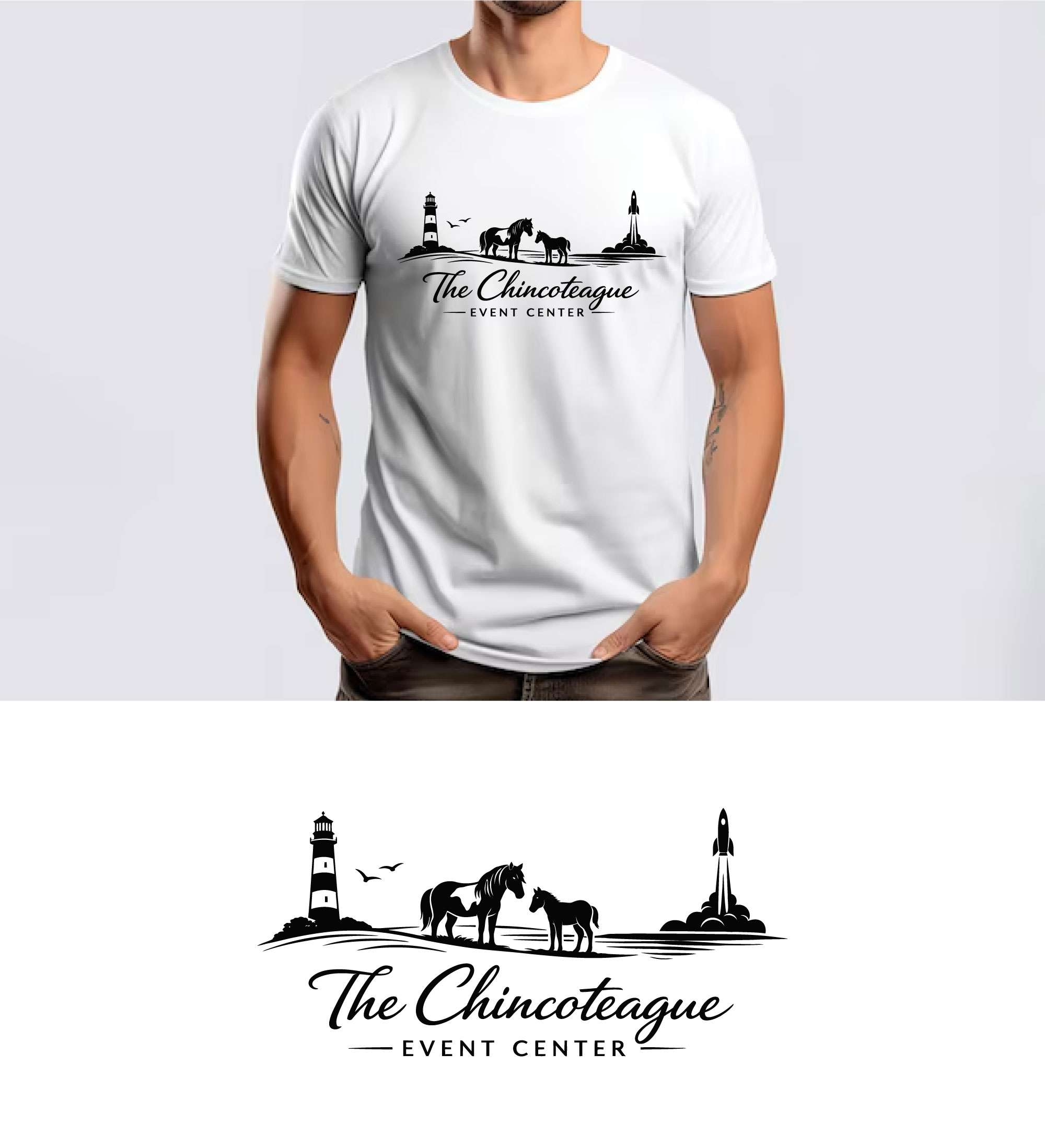 Logo Design by Farhan100 for The Chincoteague Center | Design #37153752