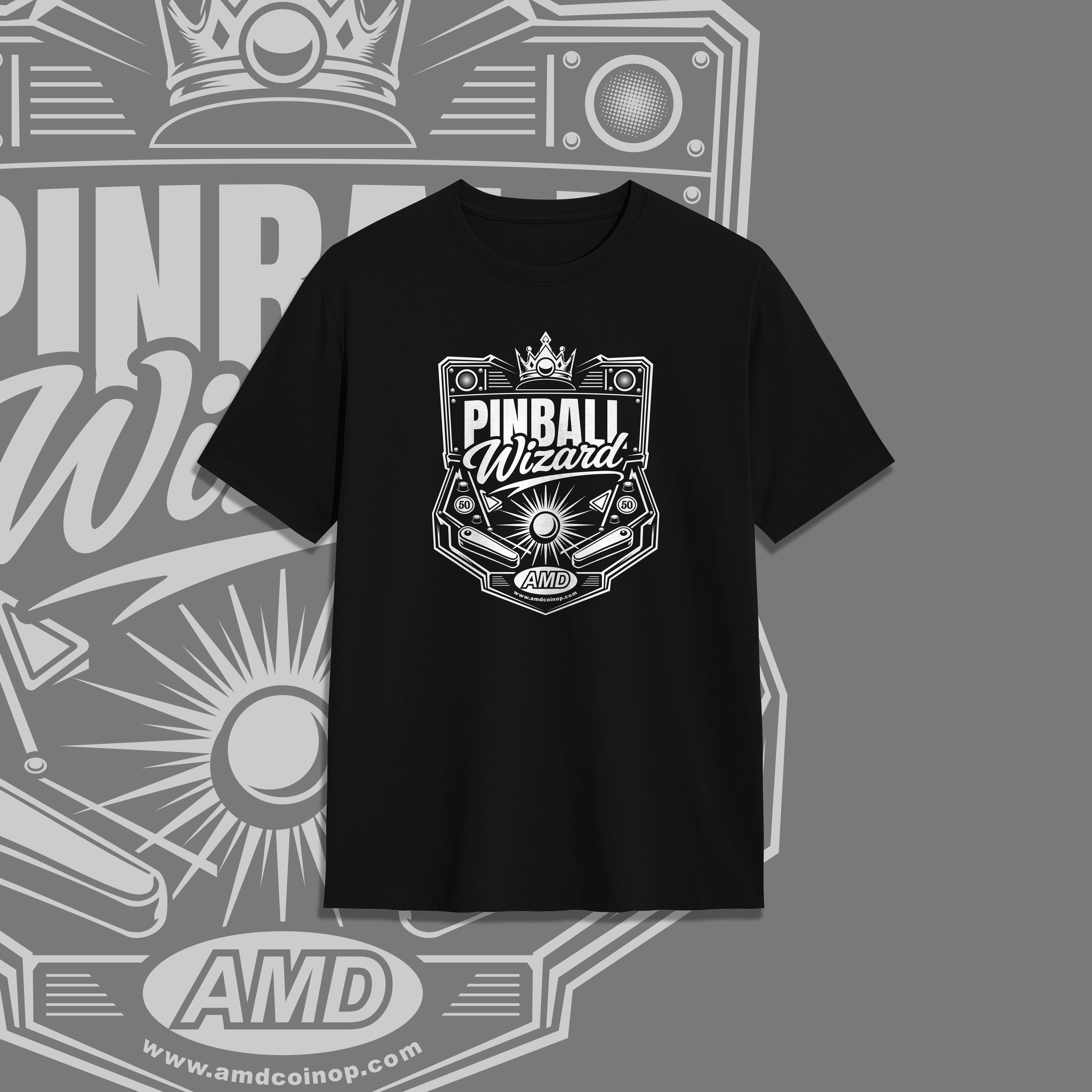 T-shirt Design by V FOUR DESIGN for AMUSEMENT MACHINE DISTRIBUTORS | Design #37179973