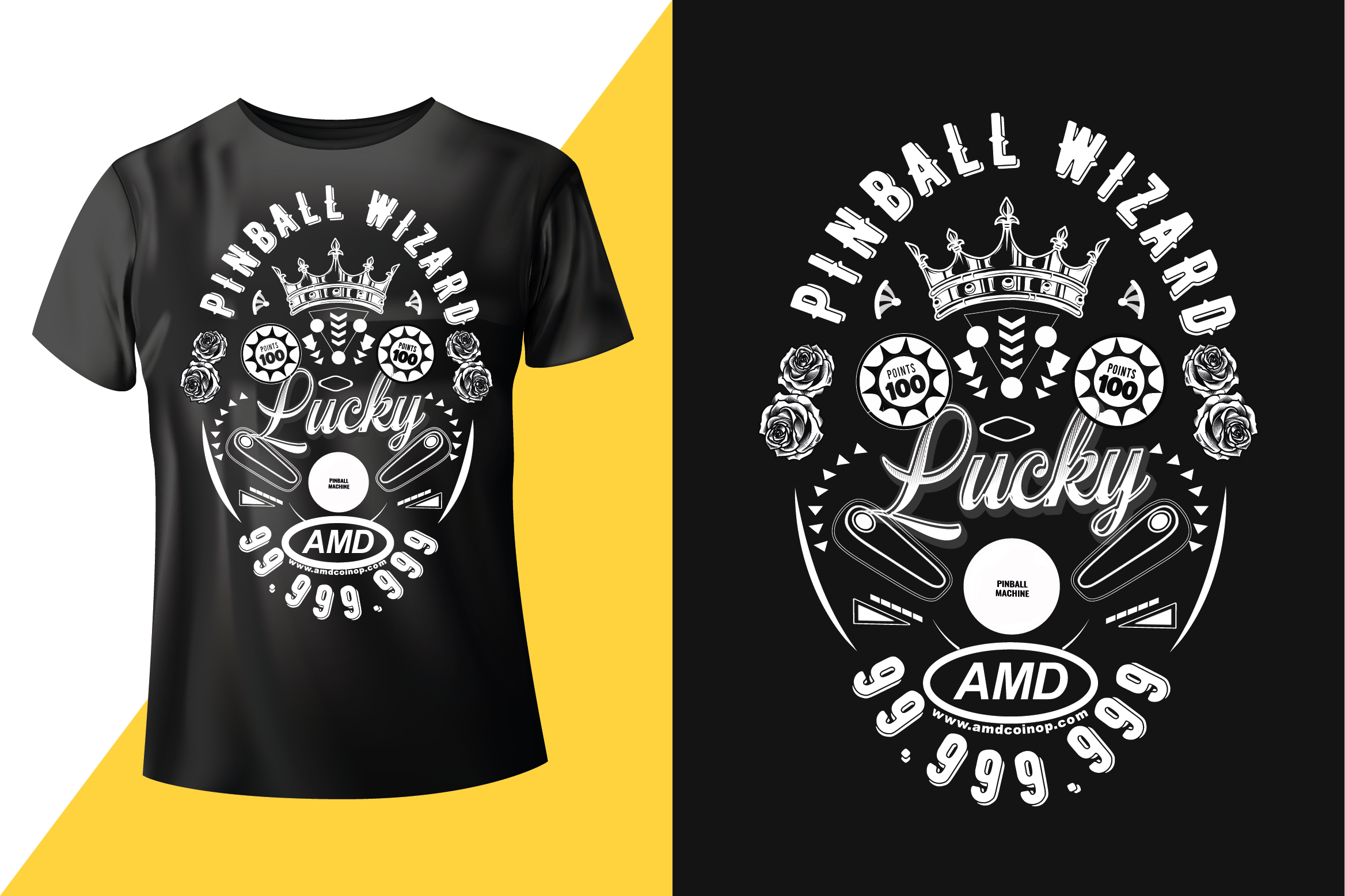 T-shirt Design by GraphiCoore Studio for AMUSEMENT MACHINE DISTRIBUTORS | Design #37173400