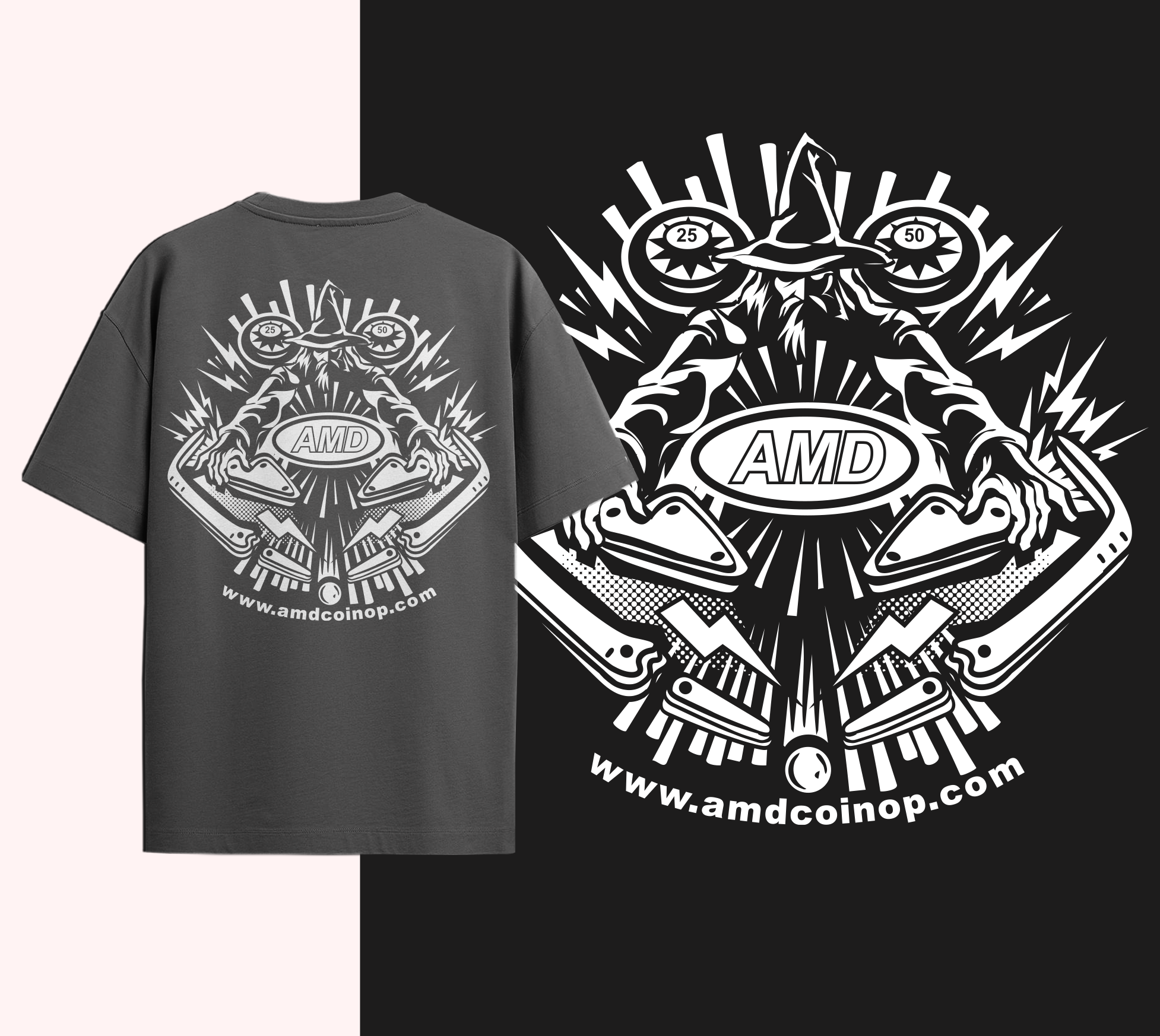 T-shirt Design by Baraka Joe for AMUSEMENT MACHINE DISTRIBUTORS | Design #37177488