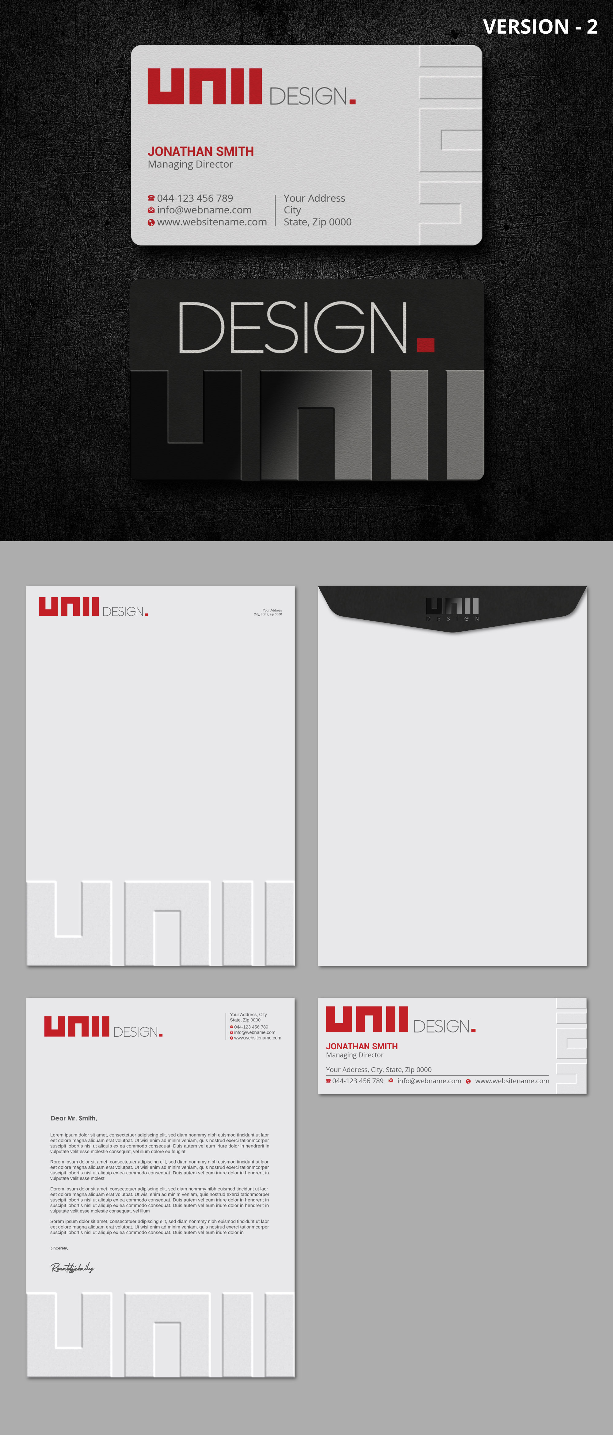 Design de Papeterie par Unik Media pour UNii  | Design #37159452