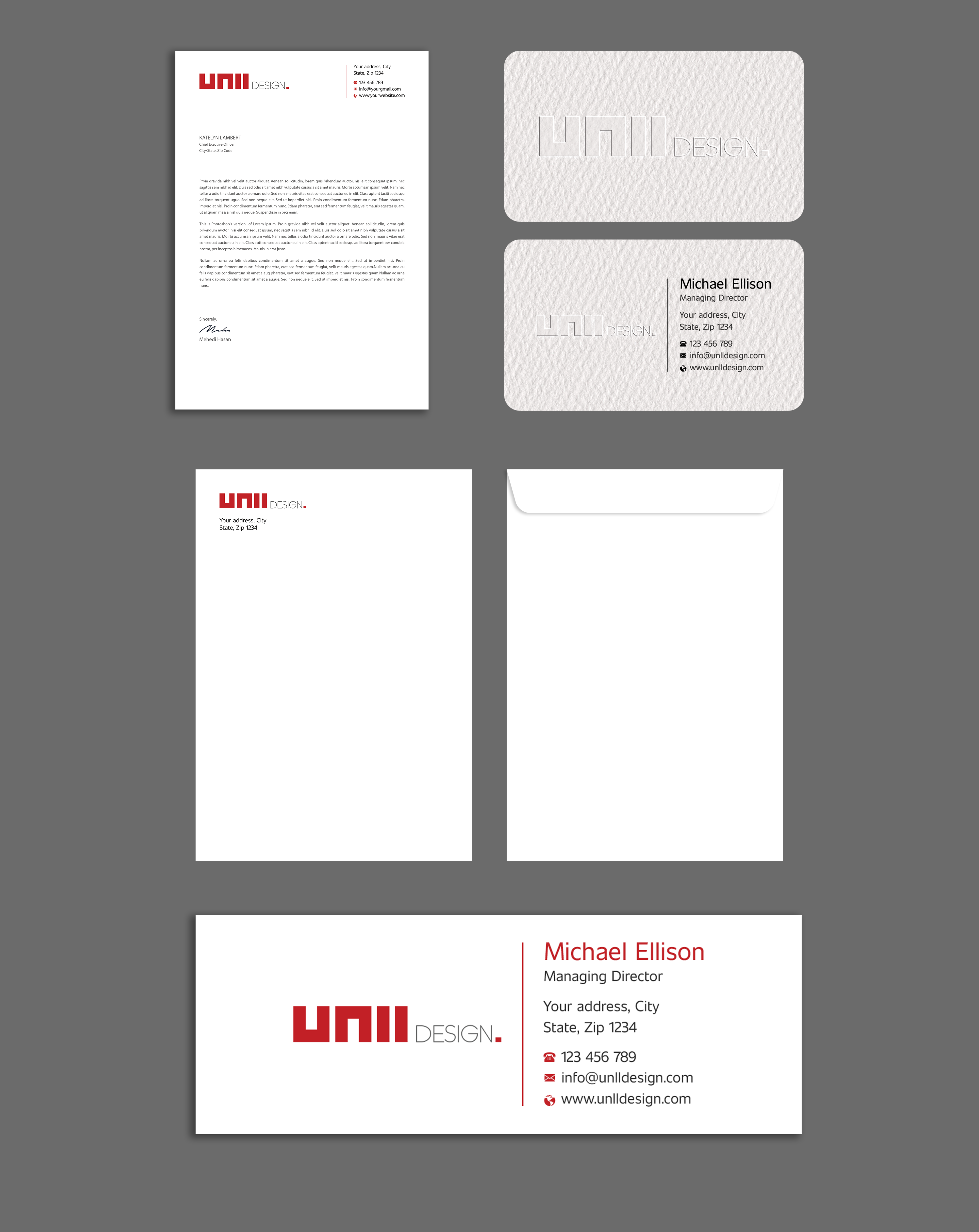 Diseño de Papelería por Expert Bappy para UNii  | Diseño #37166902