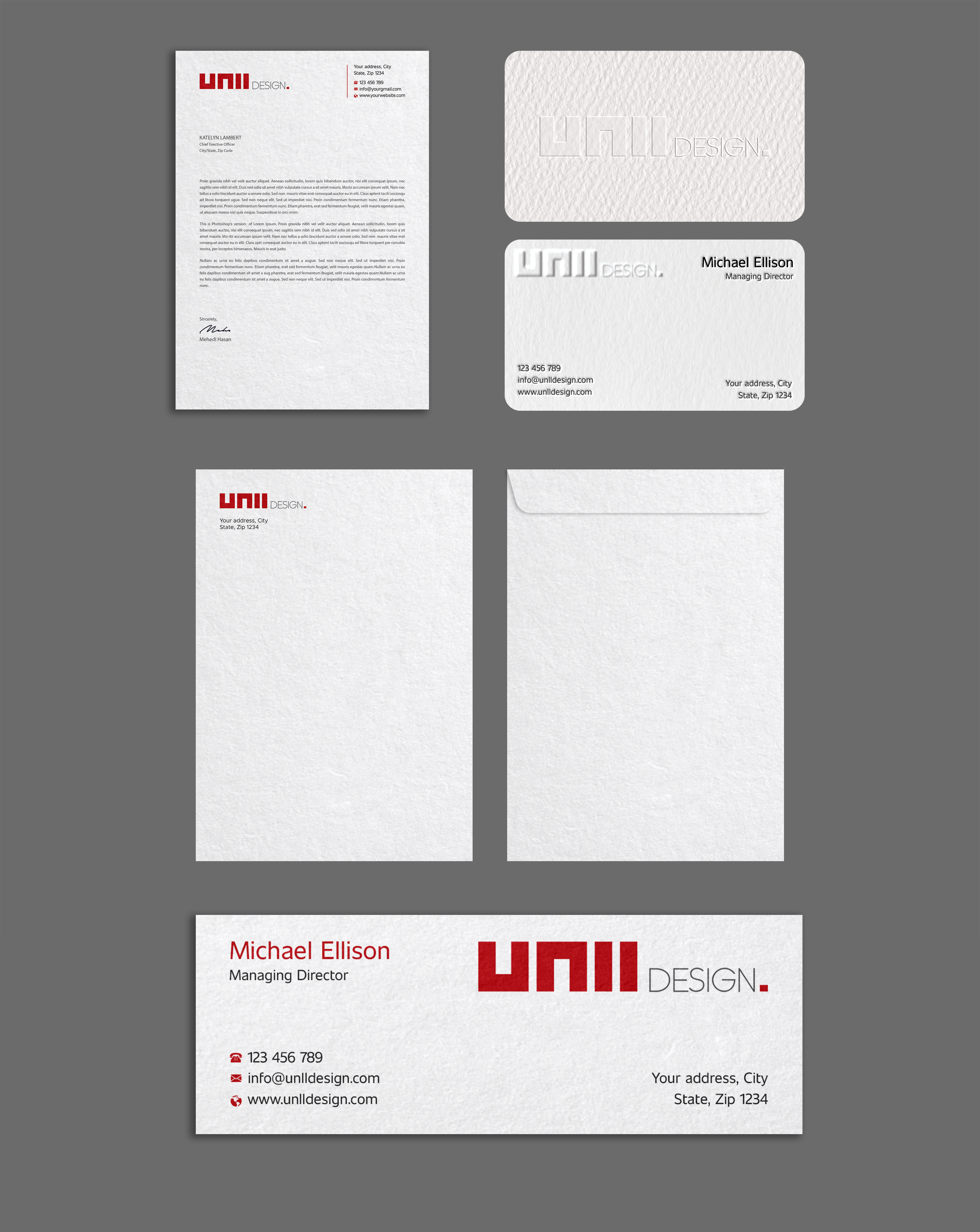 Diseño de Papelería por Expert Bappy para UNii  | Diseño #37167667