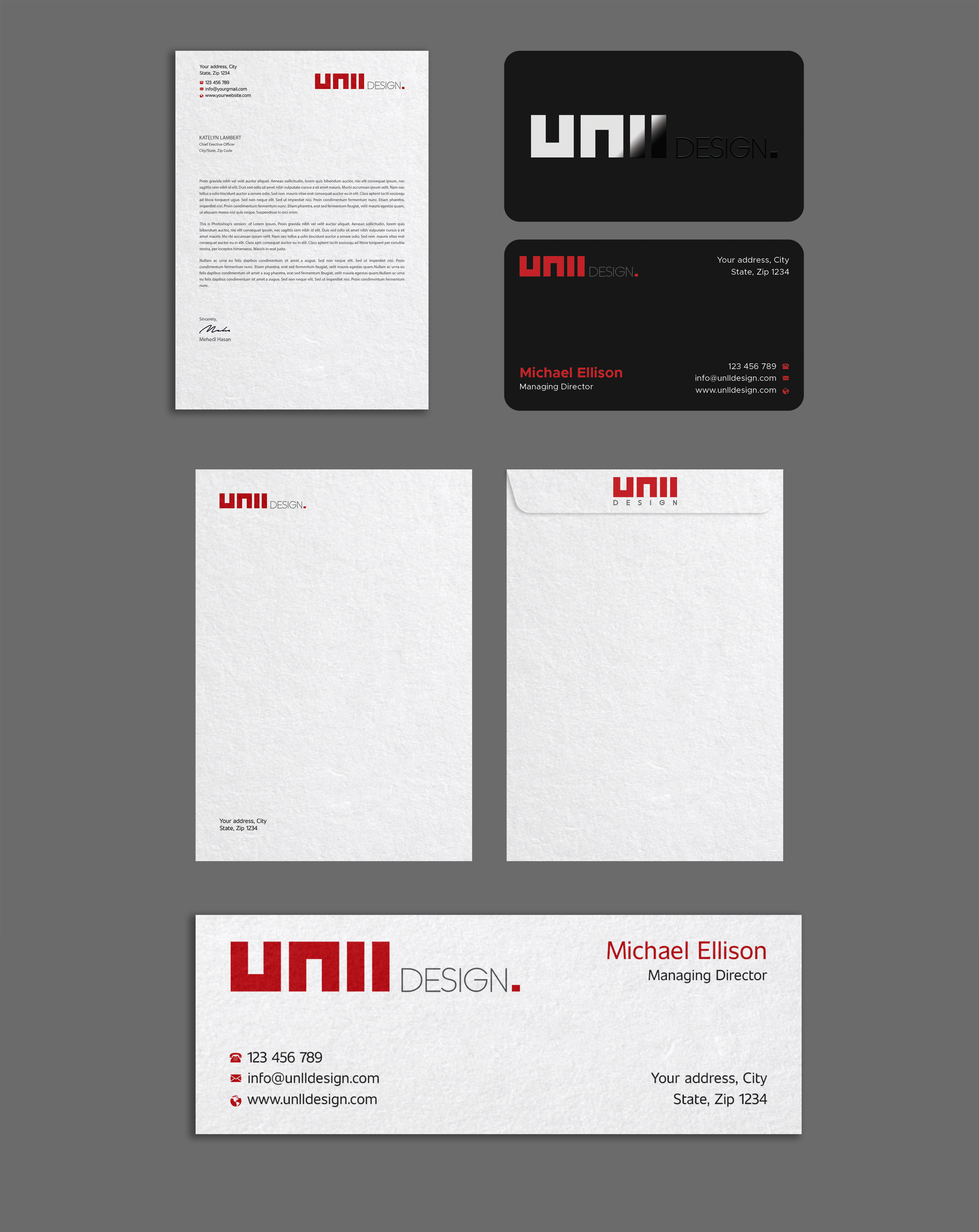 Stationery Design by Expert Bappy for UNii  | Design #37167711