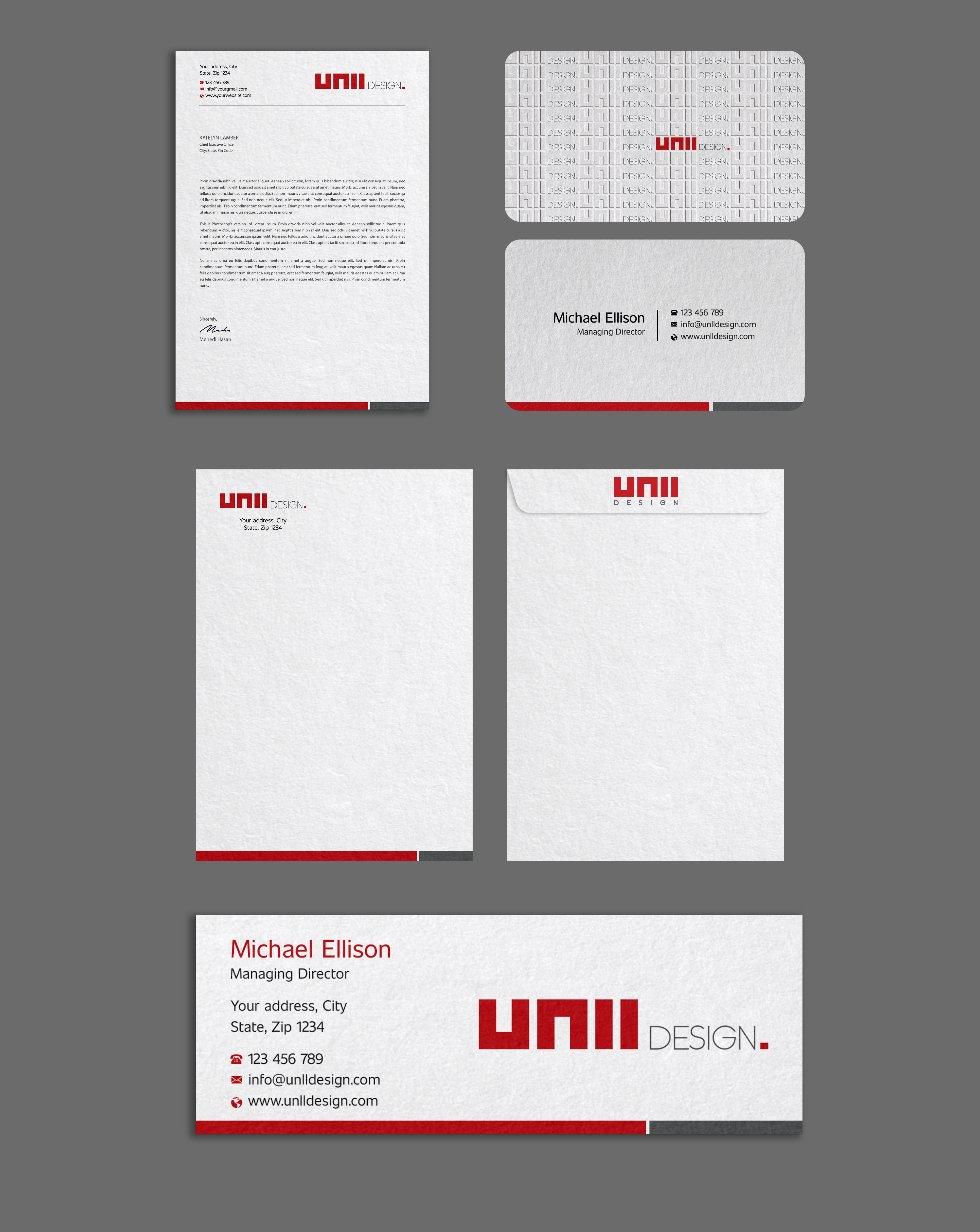 Stationery Design by Expert Bappy for UNii  | Design #37169869