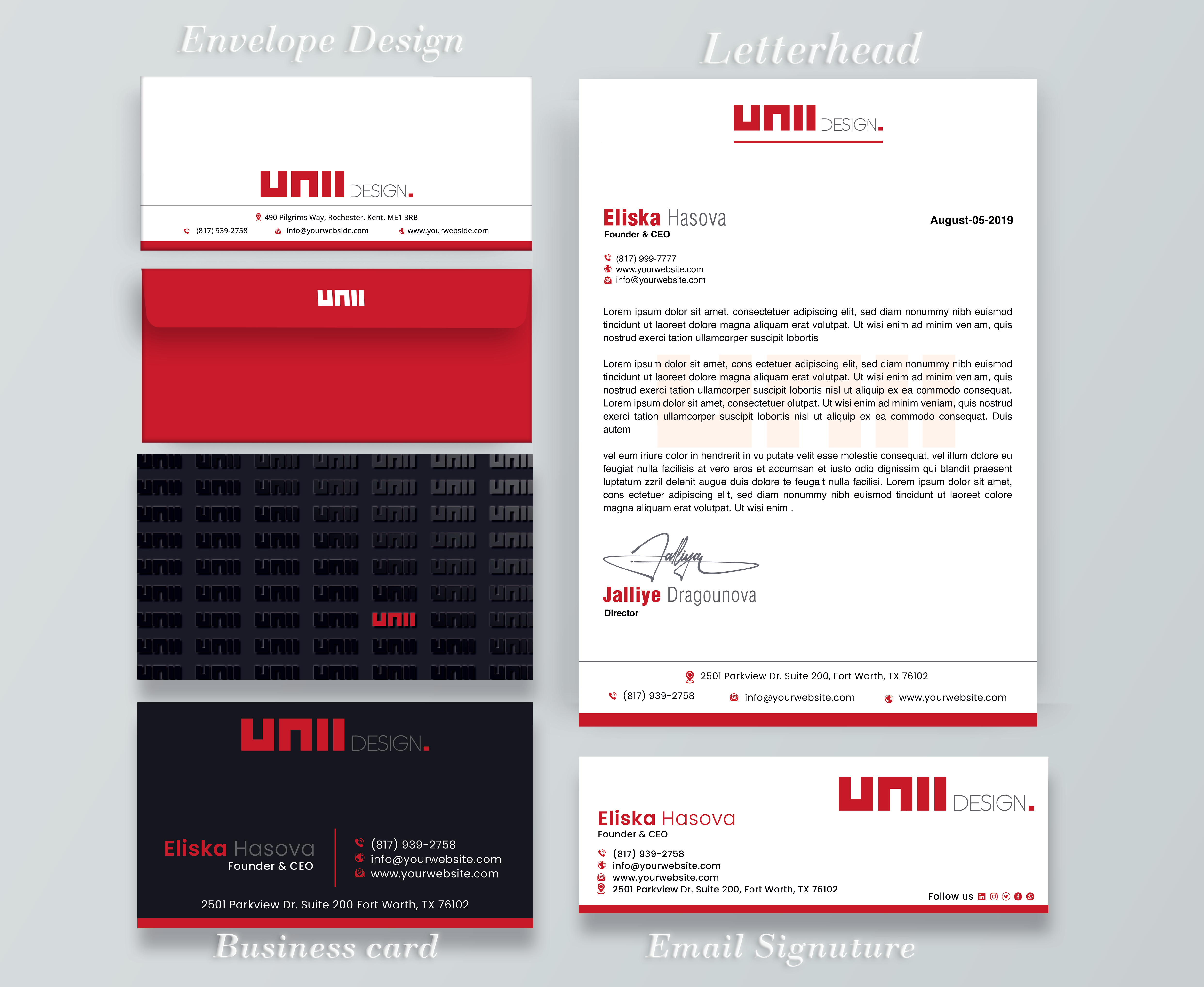 Stationery Design by DesignerShahadat for UNii  | Design #37154925