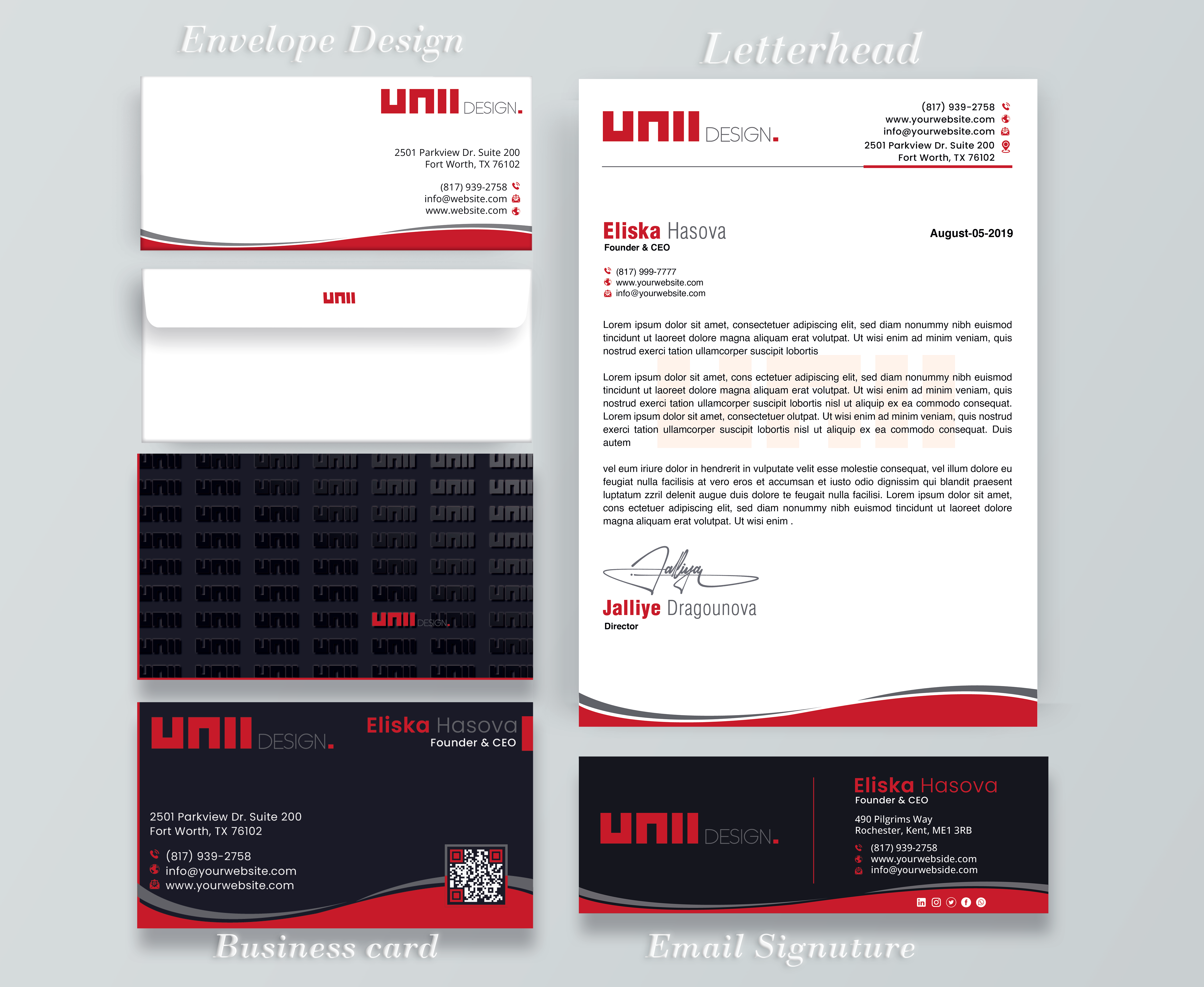 Stationery Design by DesignerShahadat for UNii  | Design #37156532
