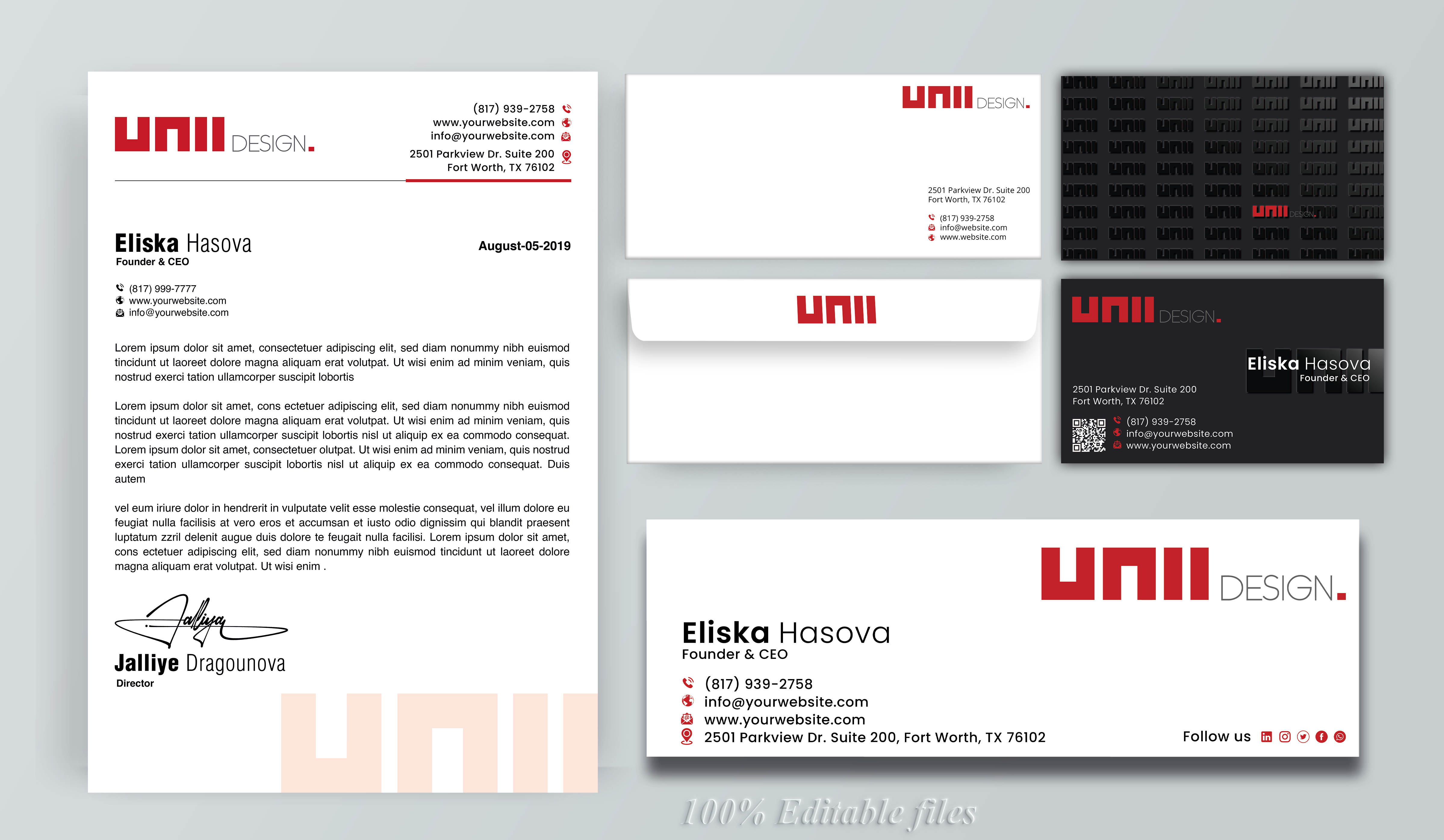 Stationery Design by DesignerShahadat for UNii  | Design #37161922