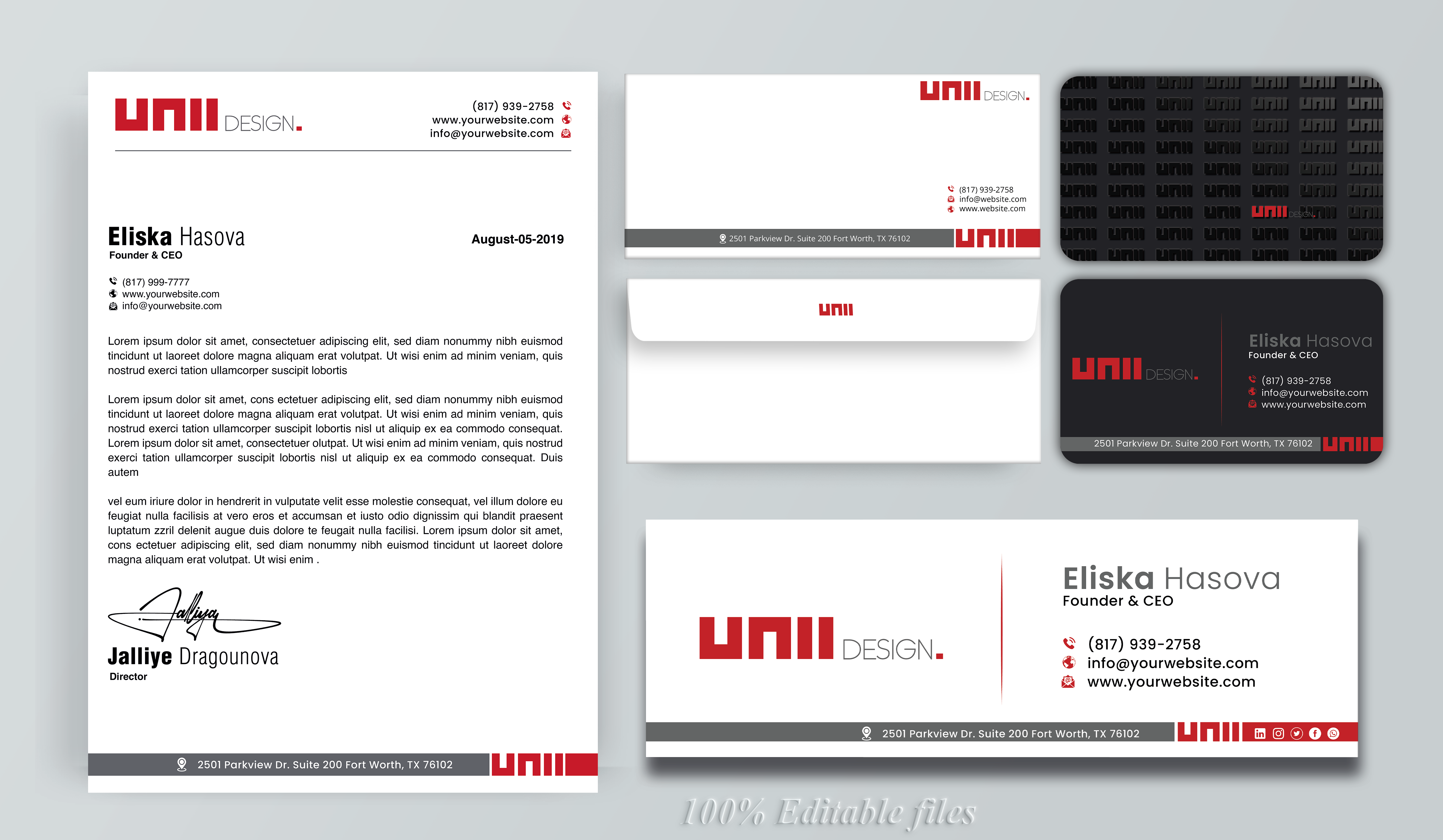 Stationery Design by DesignerShahadat for UNii  | Design #37168441