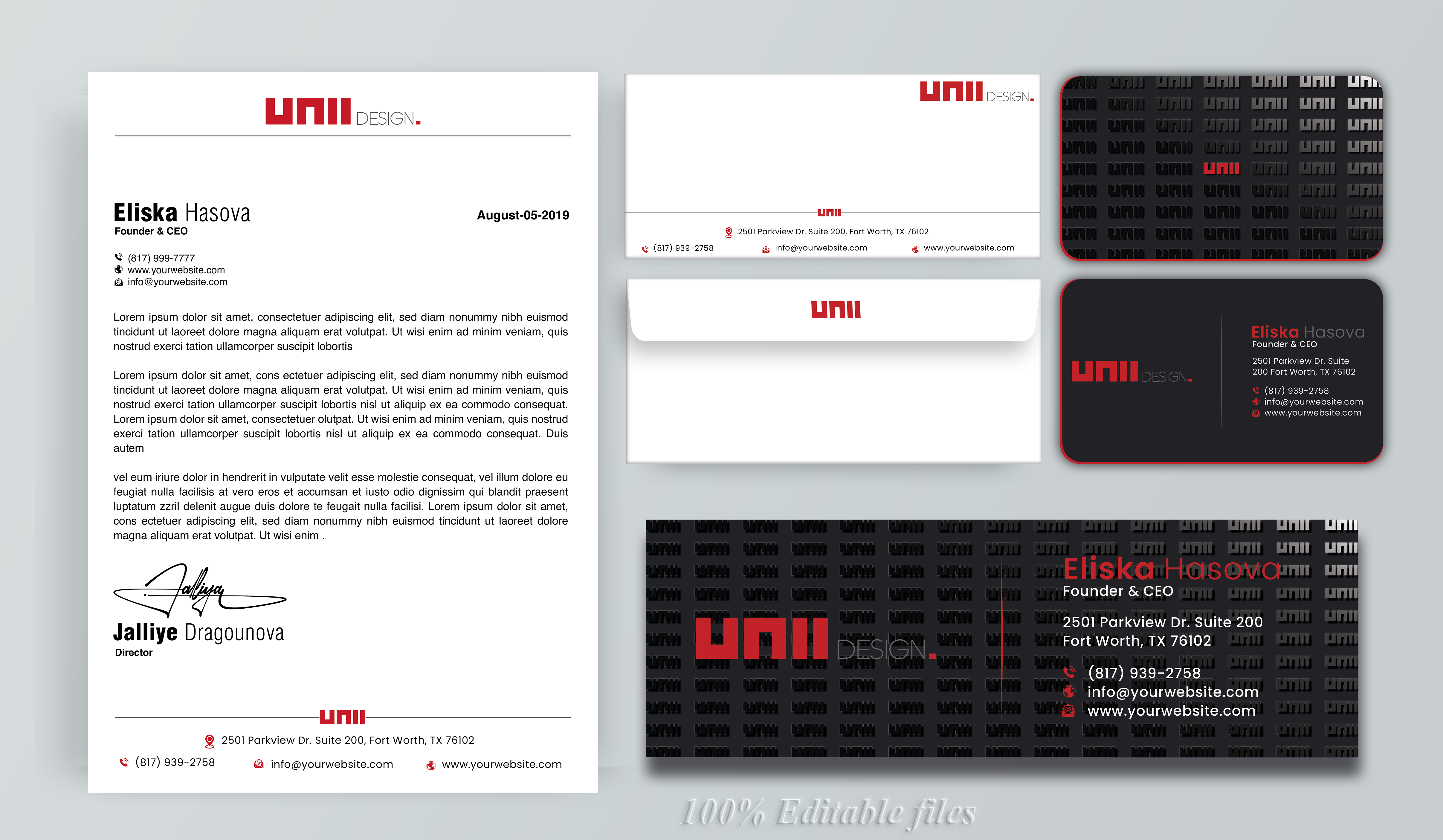 Stationery Design by DesignerShahadat for UNii  | Design #37168592
