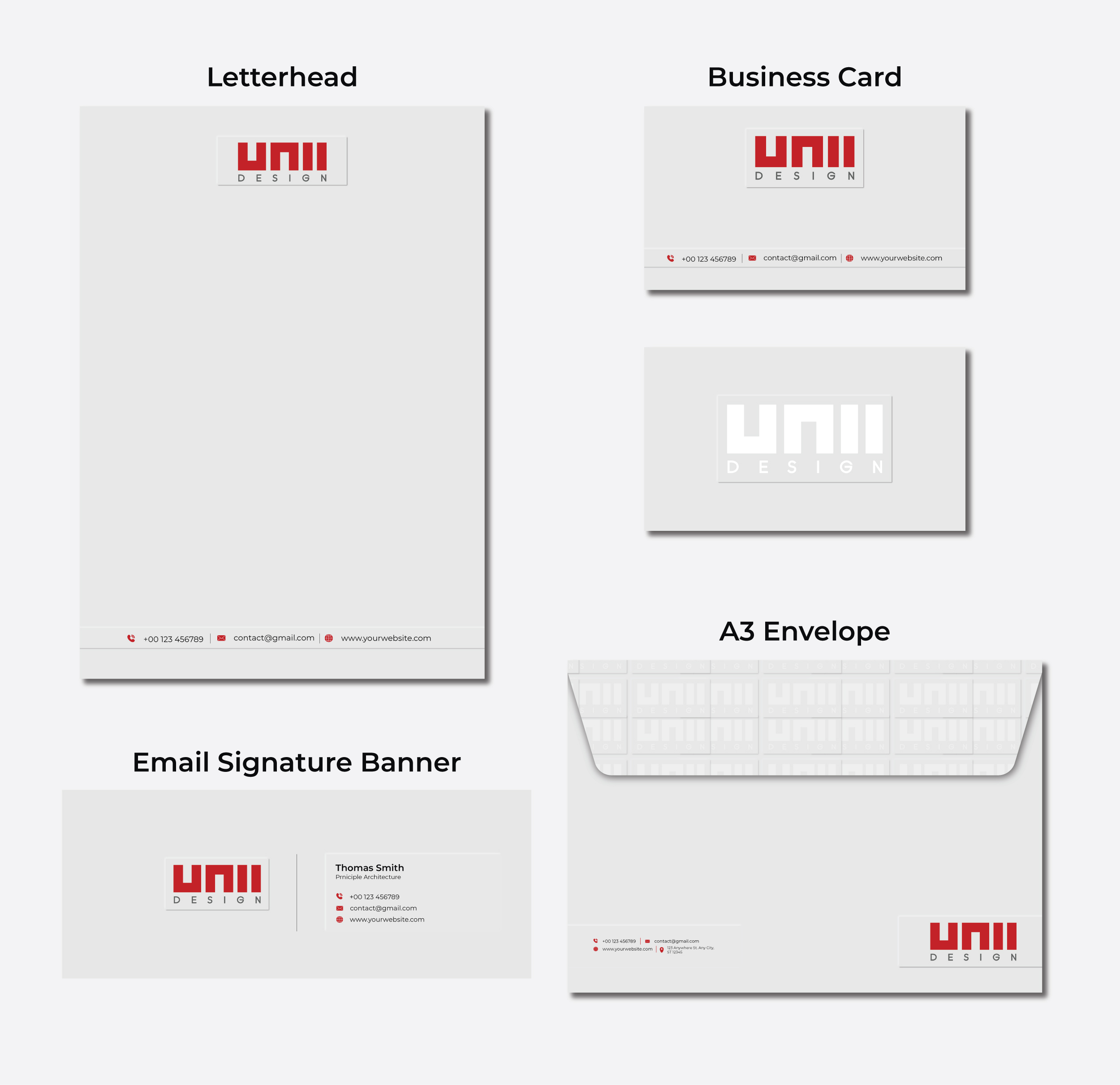 Stationery Design by grappikstar for UNii  | Design #37180269