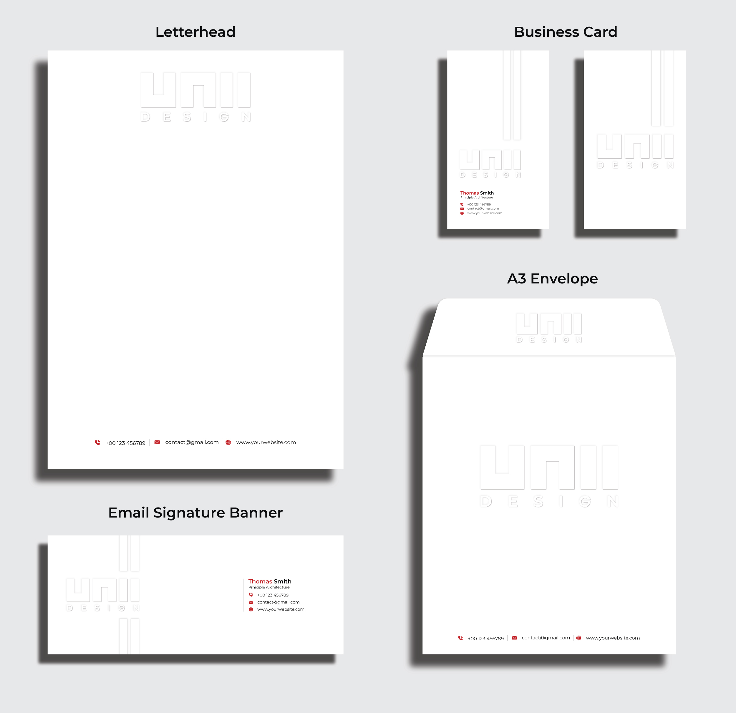 Stationery Design by grappikstar for UNii  | Design #37183581