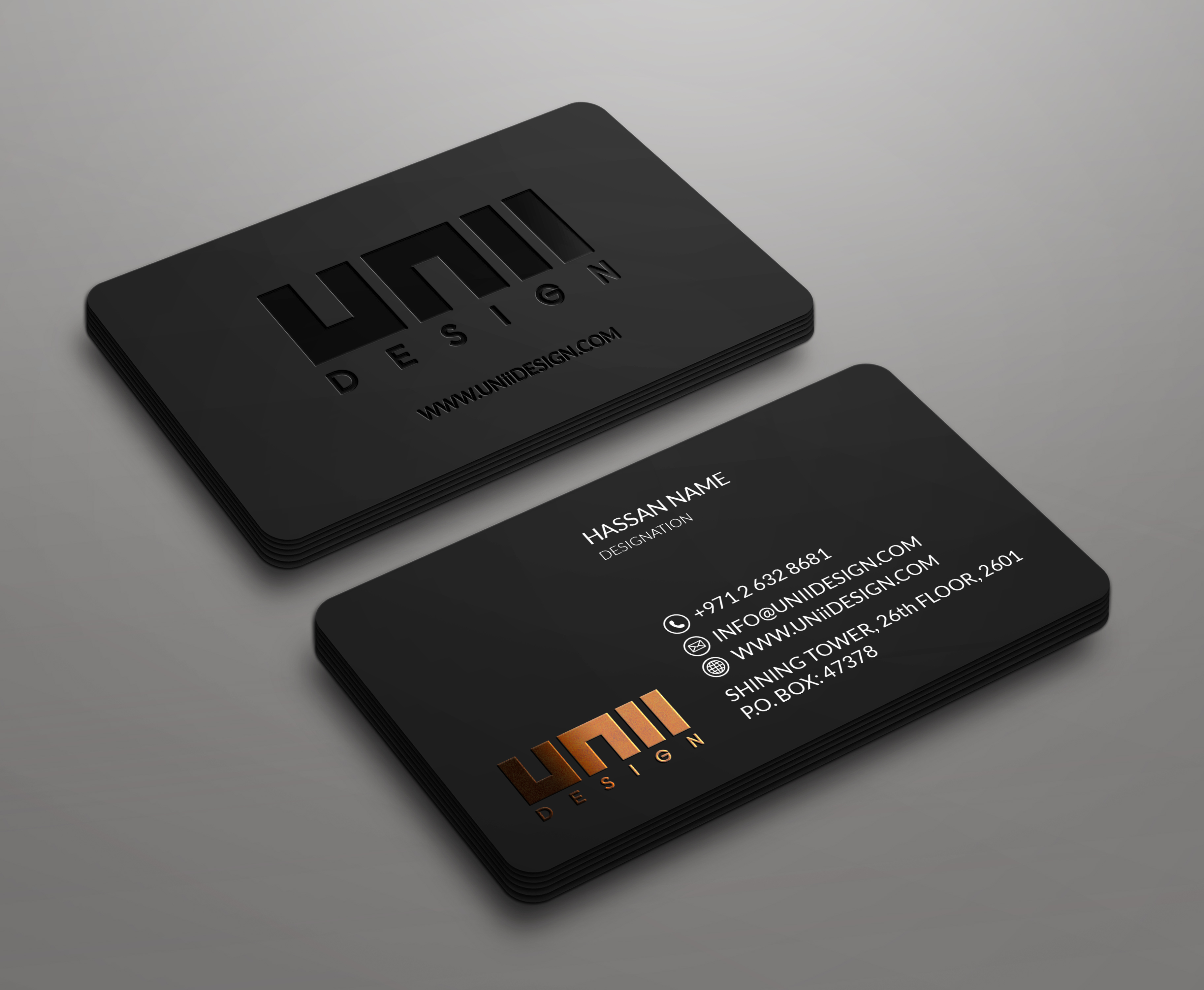 Stationery Design by kousik for UNii  | Design #37159251