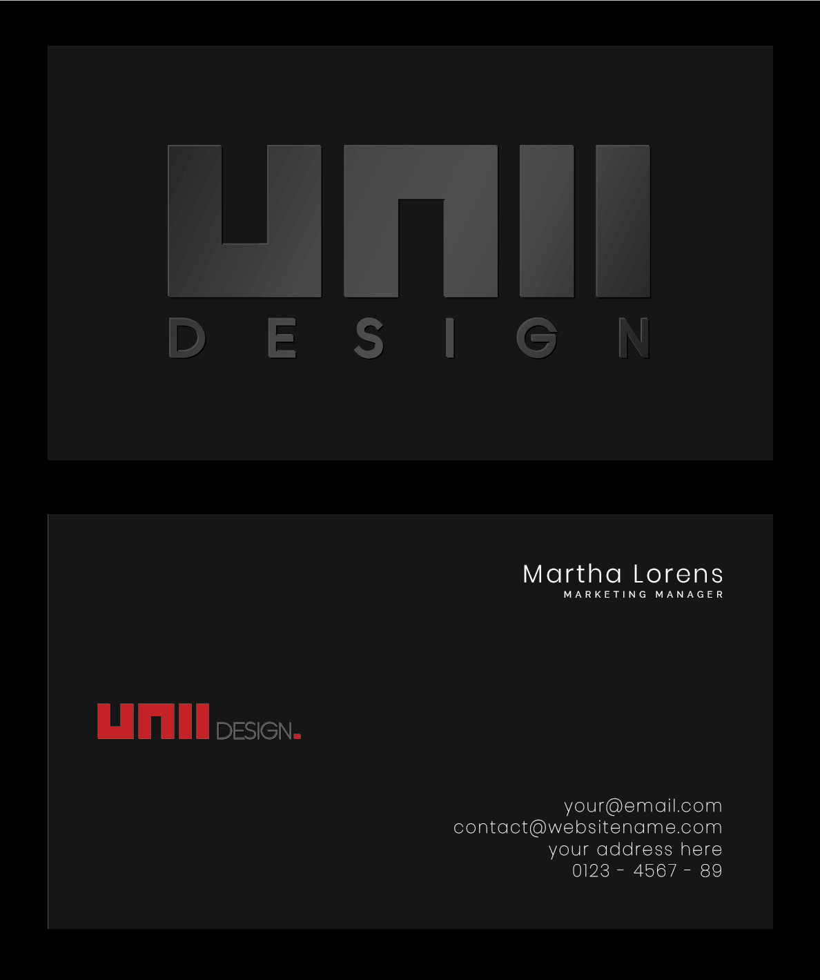 Stationery Design by creativeoutline for UNii  | Design #37169626