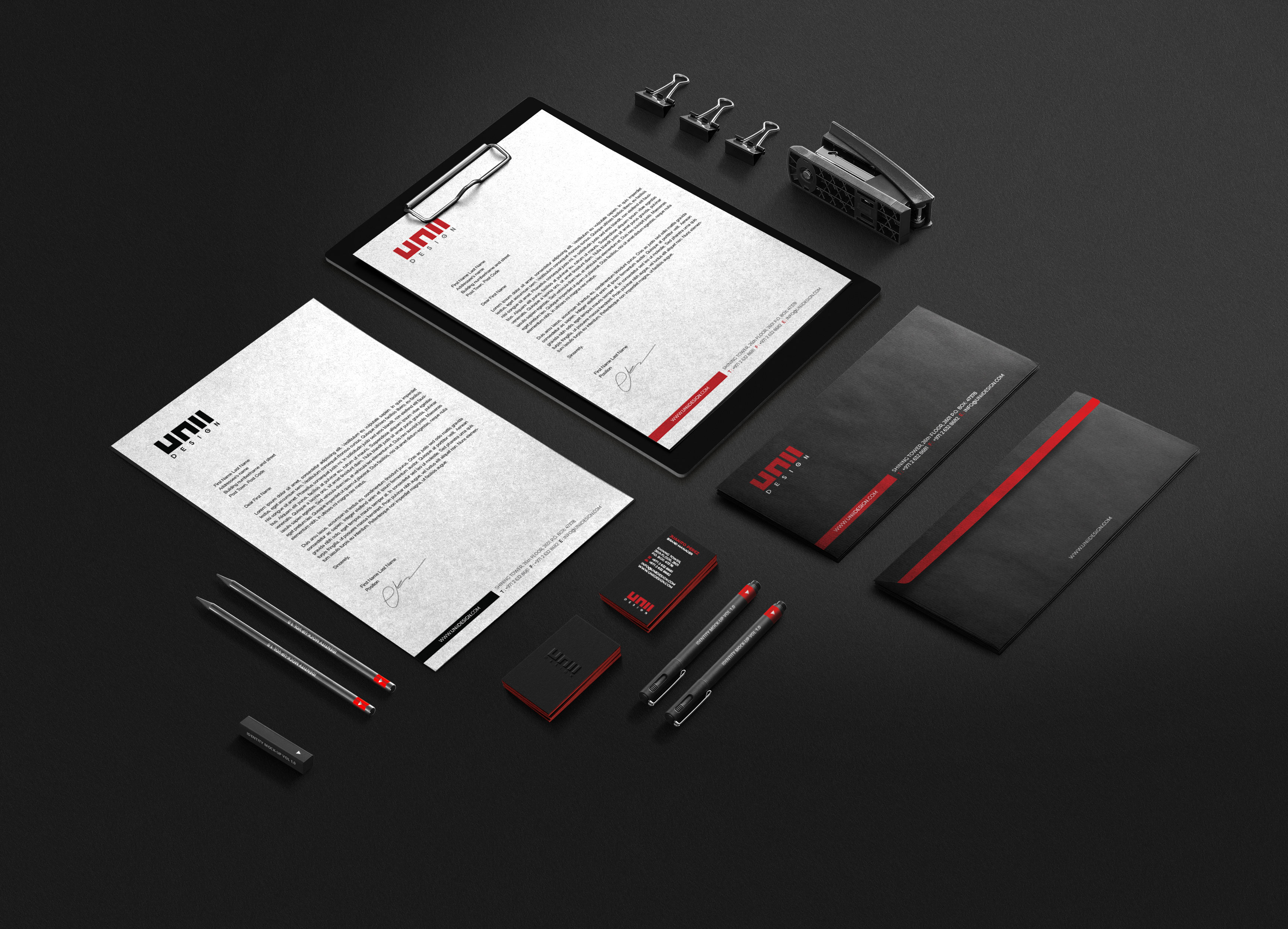 Stationery Design by R.design for UNii  | Design #37168851