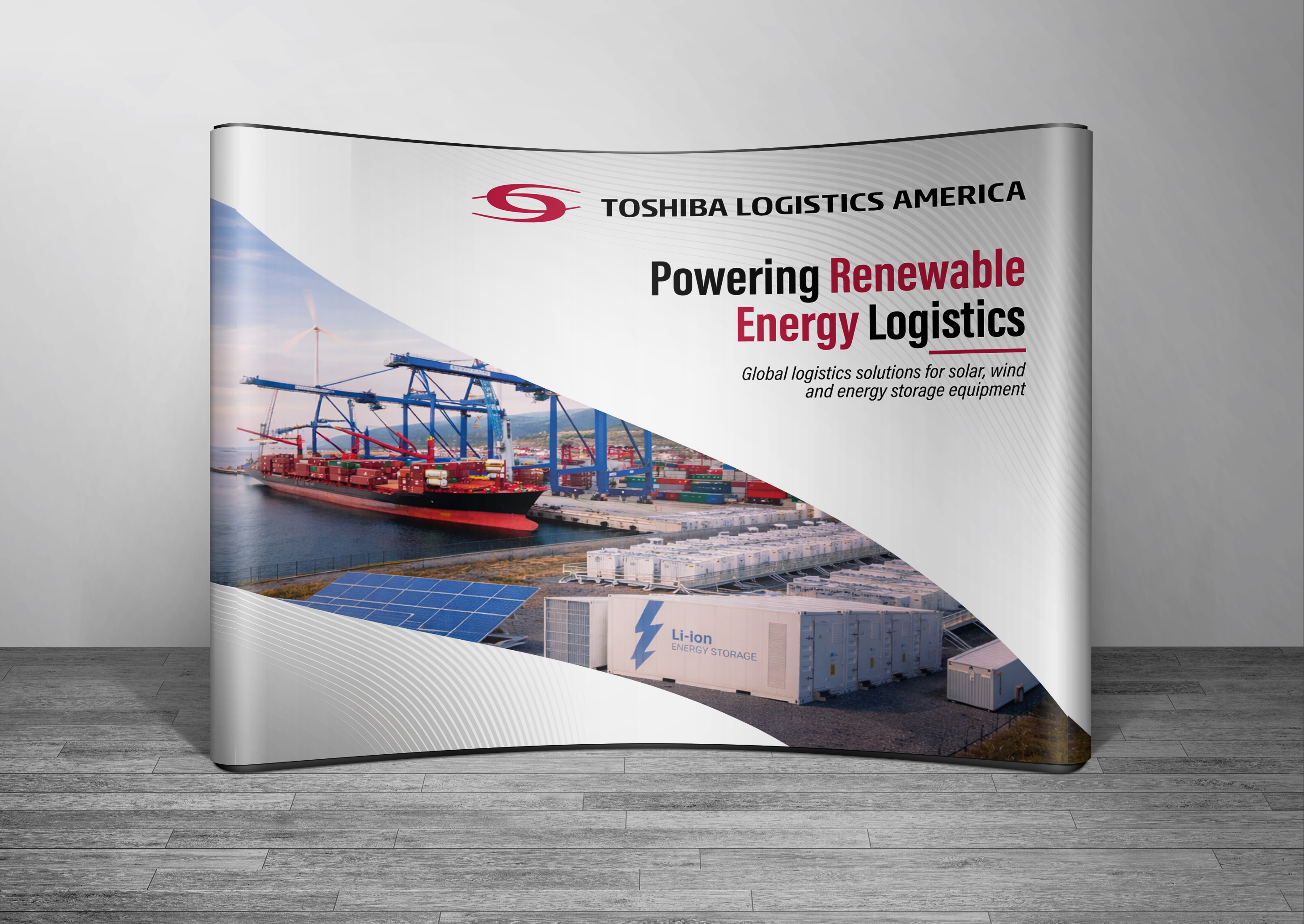 Trade Show Booth Design by Adi GFX for Toshiba Logistics America | Design #37162133