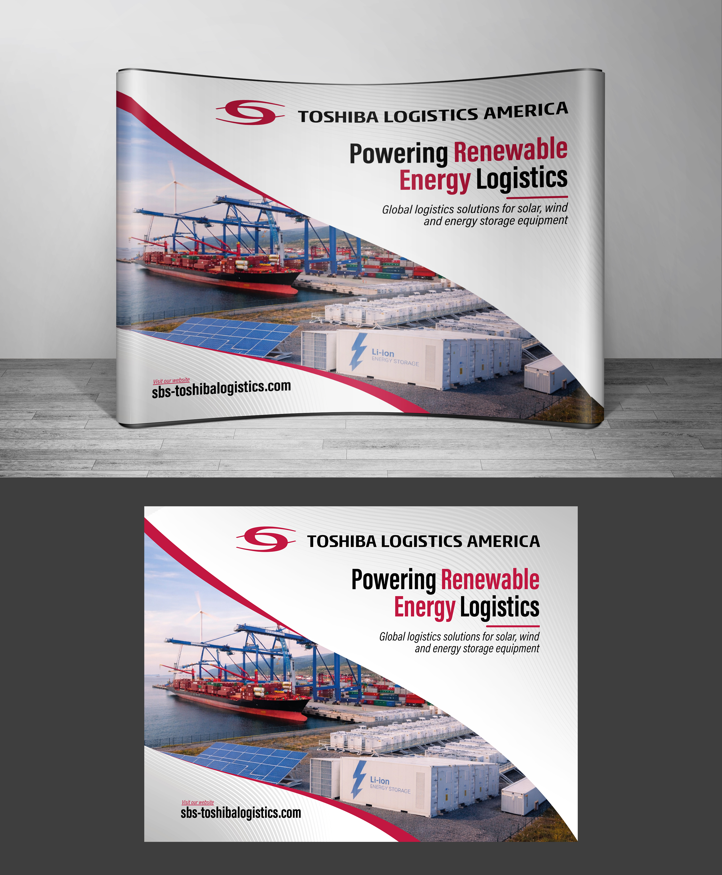 Trade Show Booth Design by Adi GFX for Toshiba Logistics America | Design #37164115