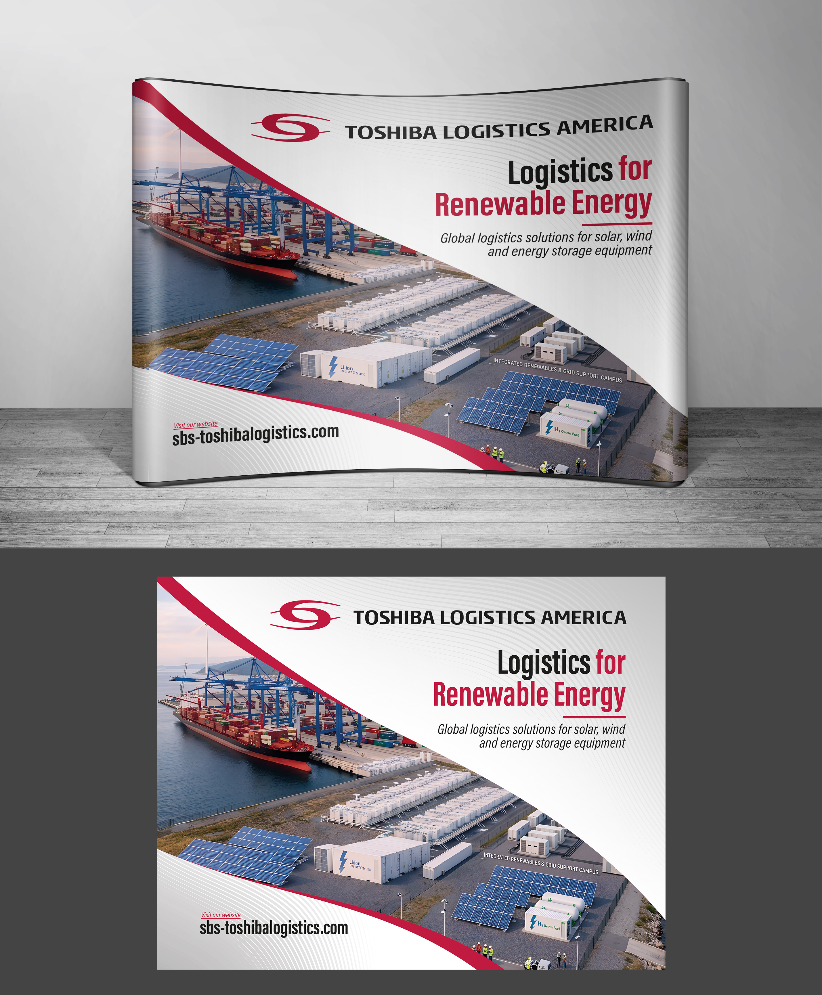 Design de Stand d'Exposition par Adi GFX pour Toshiba Logistics America | Design #37178003