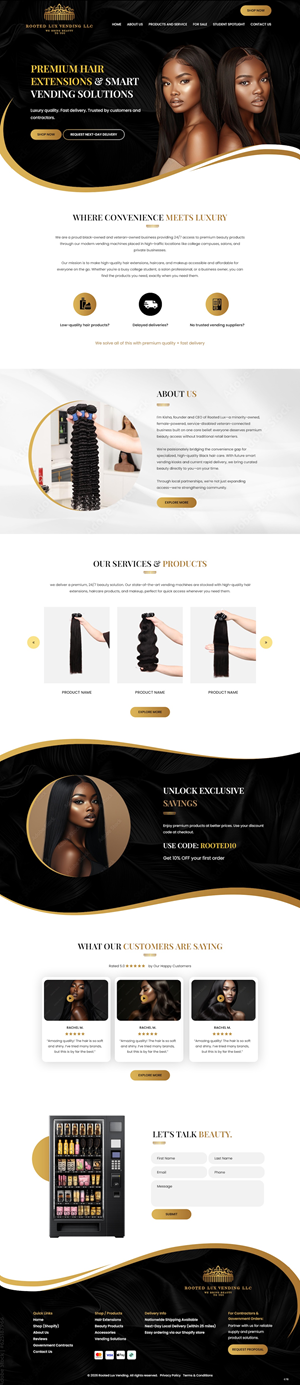 Rooted Lux Vending- Main Character Energy starts with your Hair