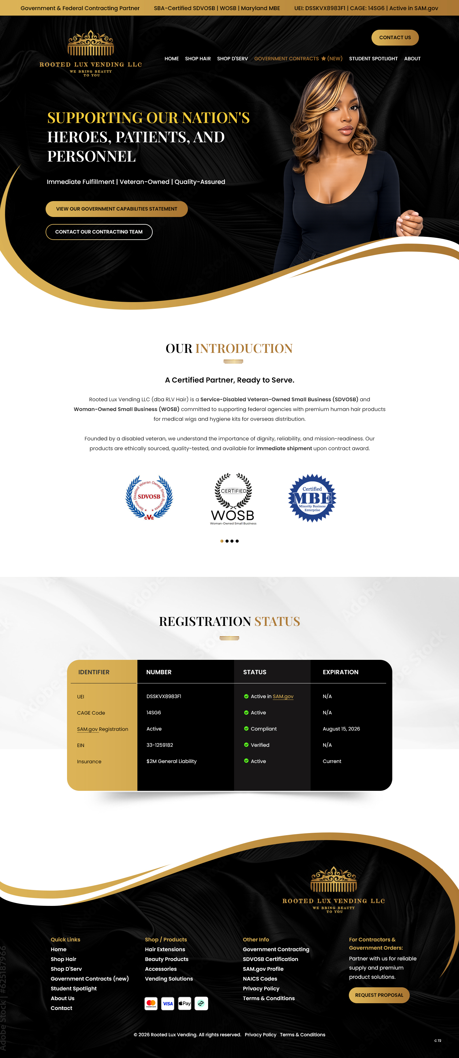 Web Design by pb for Rooted Lux Vending LLC  | Design #37179368