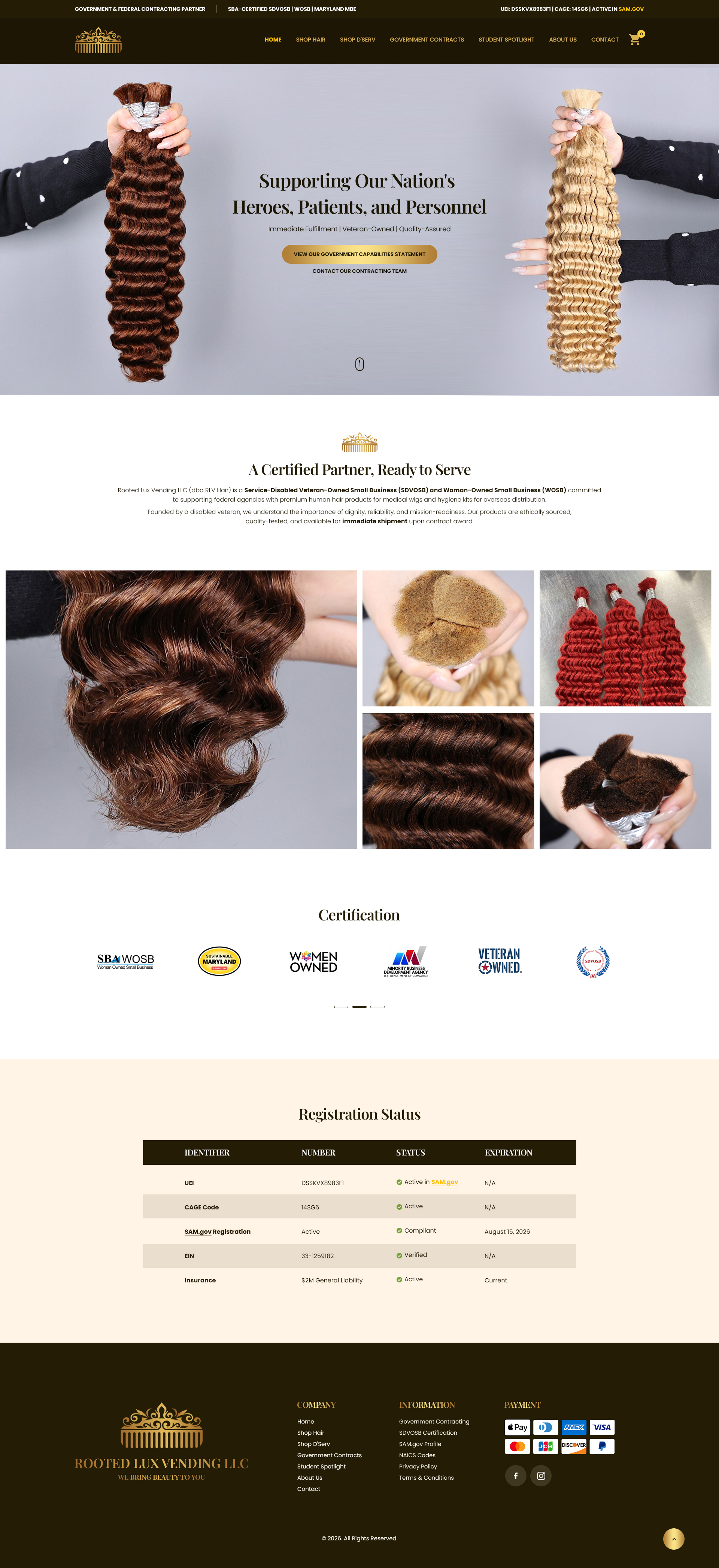 Web Design by NZ Creatives for Rooted Lux Vending LLC  | Design #37165630