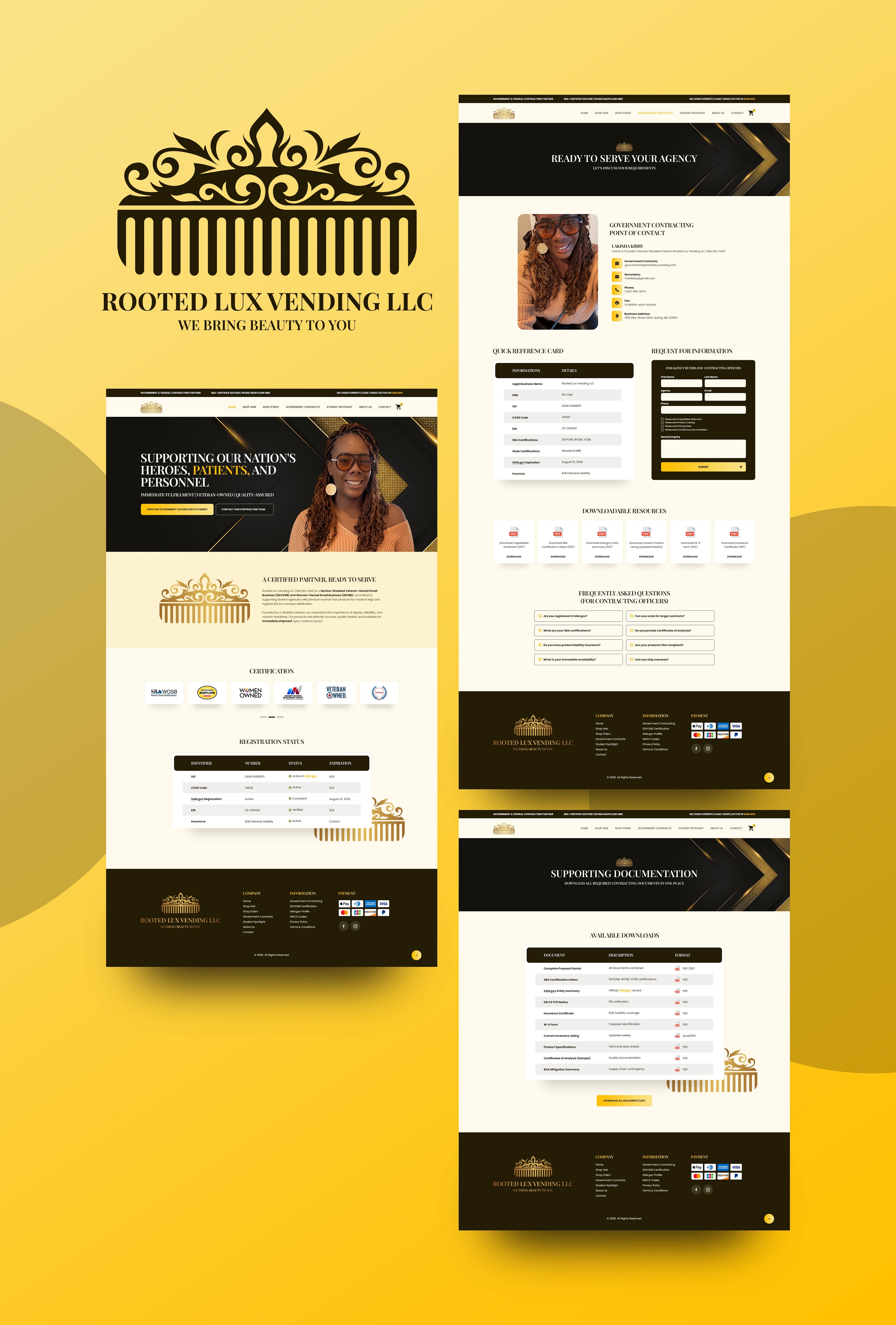 Web Design by NZ Creatives for Rooted Lux Vending LLC  | Design #37165631