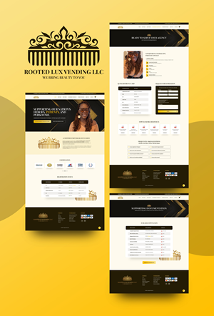 Web Design by NZ Creatives for Rooted Lux Vending LLC  | Design: #37165631