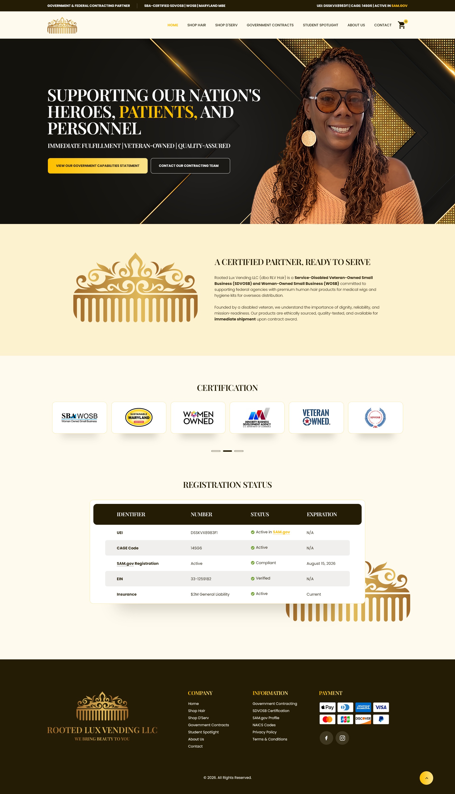 Web Design by NZ Creatives for Rooted Lux Vending LLC  | Design #37165632