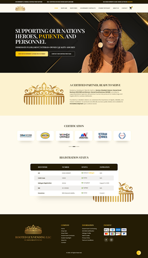 Web Design by NZ Creatives for Rooted Lux Vending LLC  | Design: #37165632