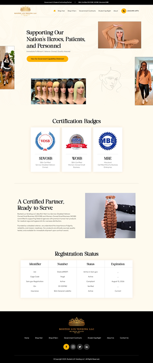 Web Design by NZ Creatives for Rooted Lux Vending LLC  | Design: #37165696