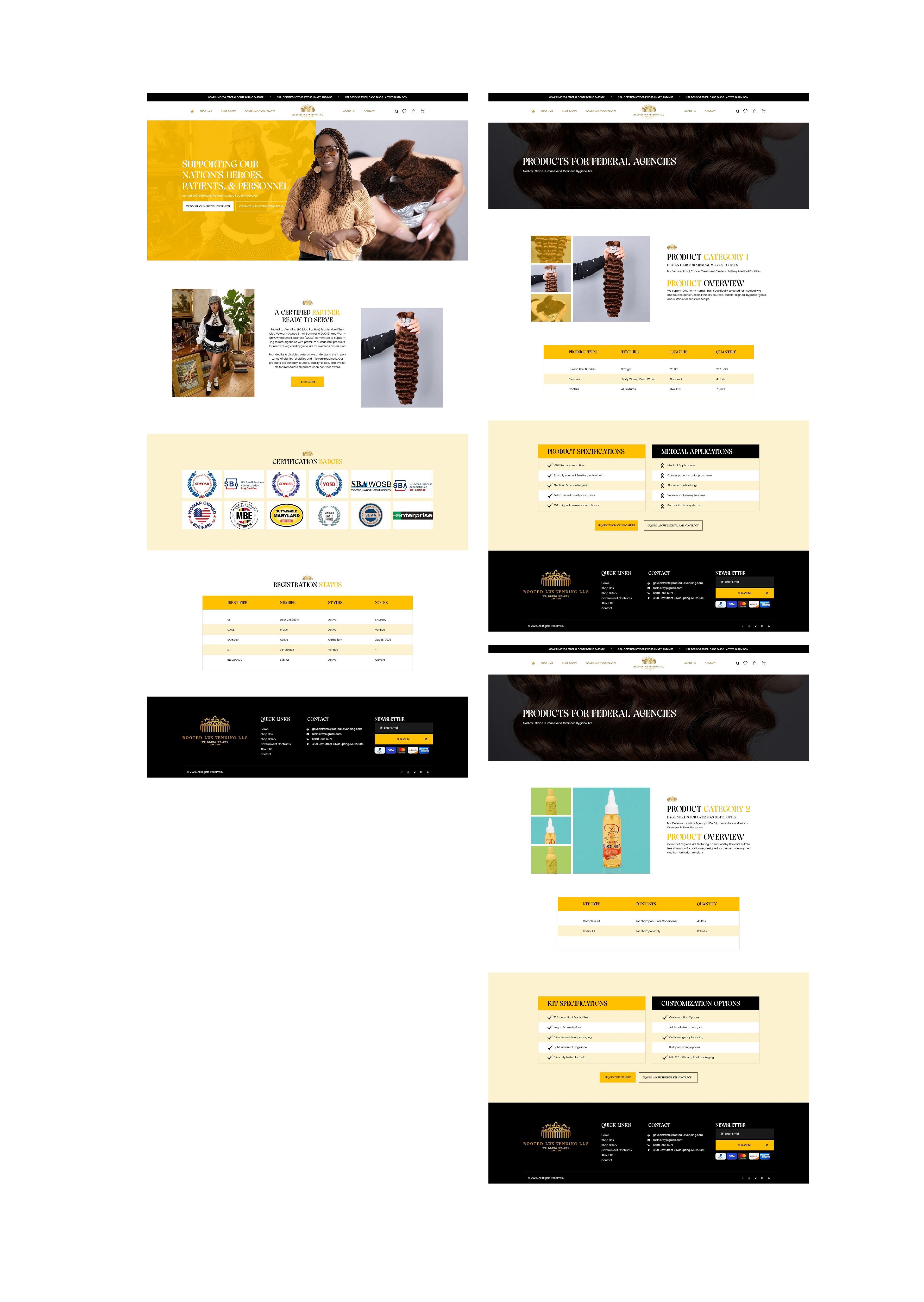 Web Design by NZ Creatives for Rooted Lux Vending LLC  | Design #37165706