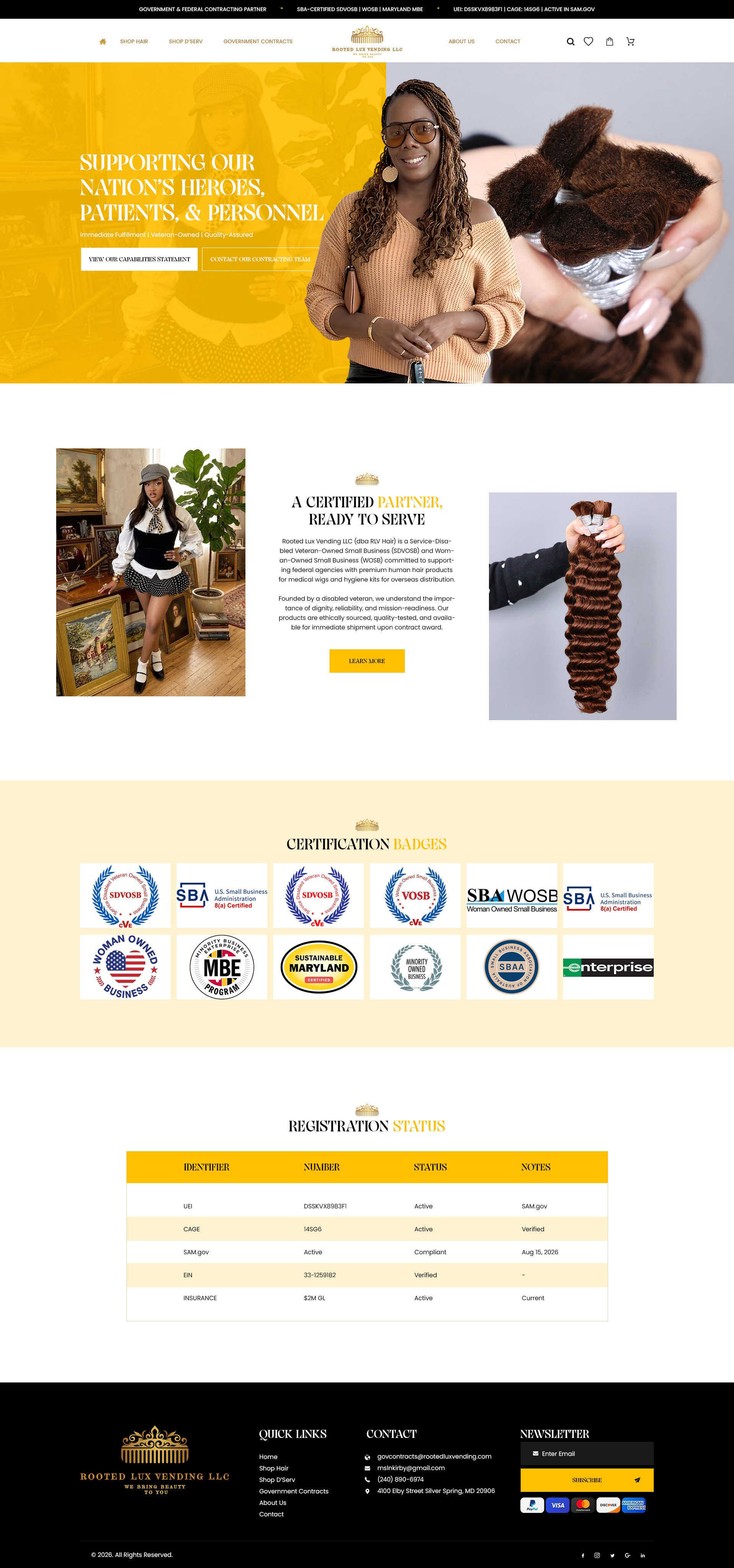 Web Design by NZ Creatives for Rooted Lux Vending LLC  | Design #37165707