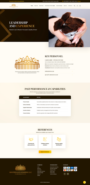 Web Design by NZ Creatives for Rooted Lux Vending LLC  | Design: #37165735