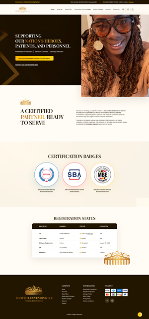 Web Design by NZ Creatives for Rooted Lux Vending LLC  | Design: #37165738